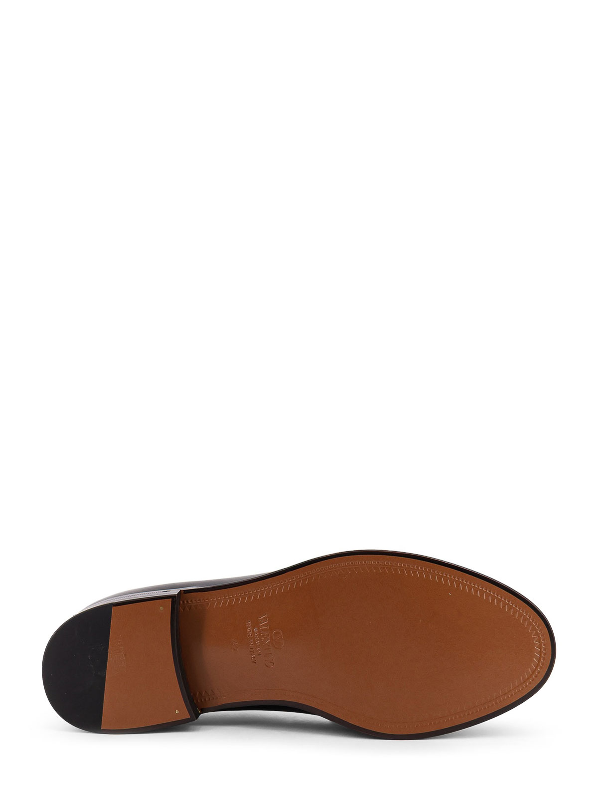 Valentino Bowshire Loafers In Polished Calfskin In Black