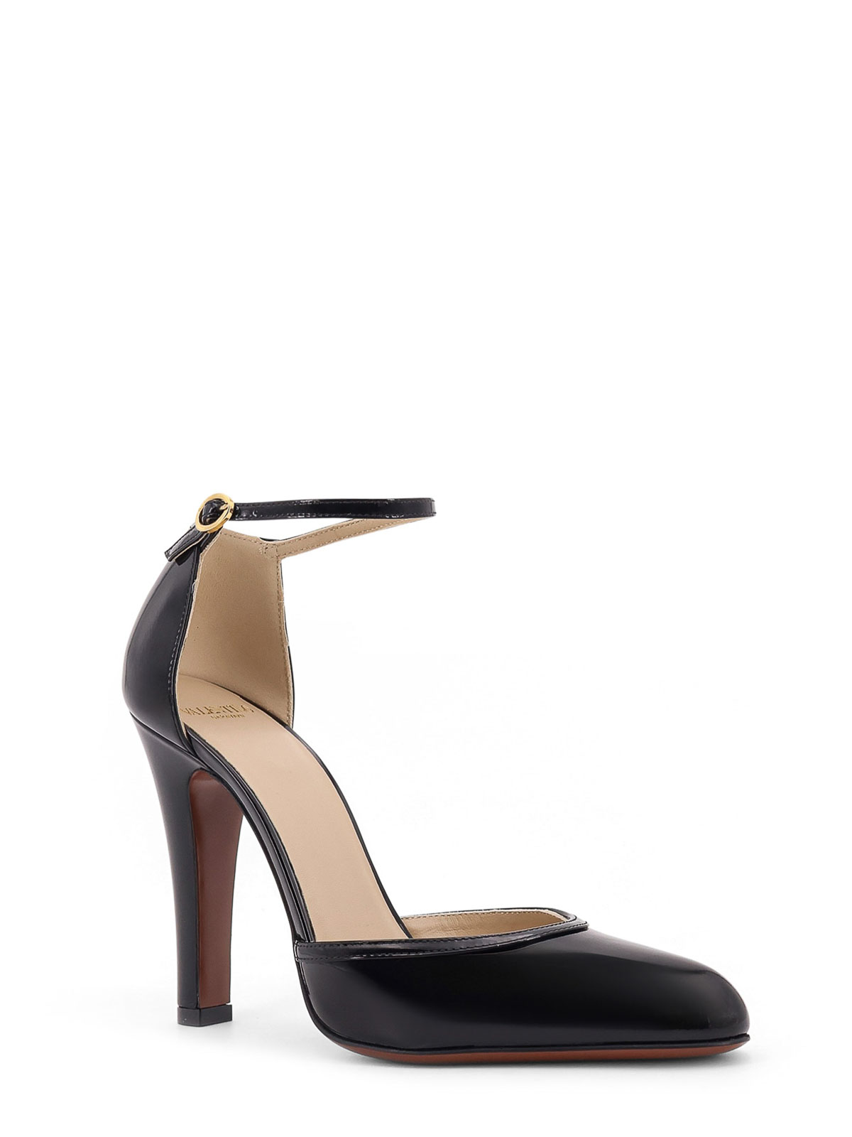Valentino Hi Dolly Black Patent Leather Pumps In Black