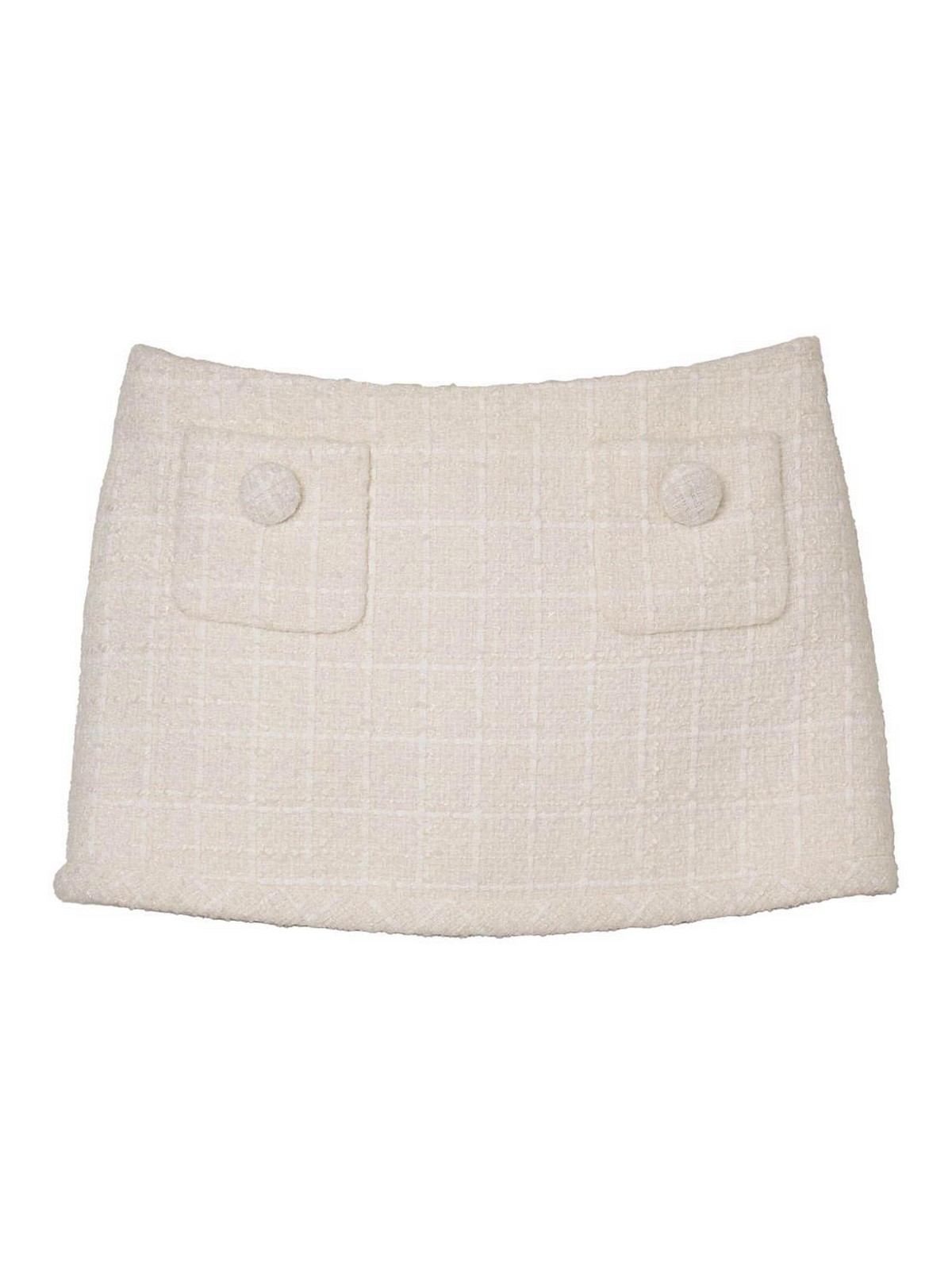 Marc Jacobs Tweed Mini Skirt In Neutral