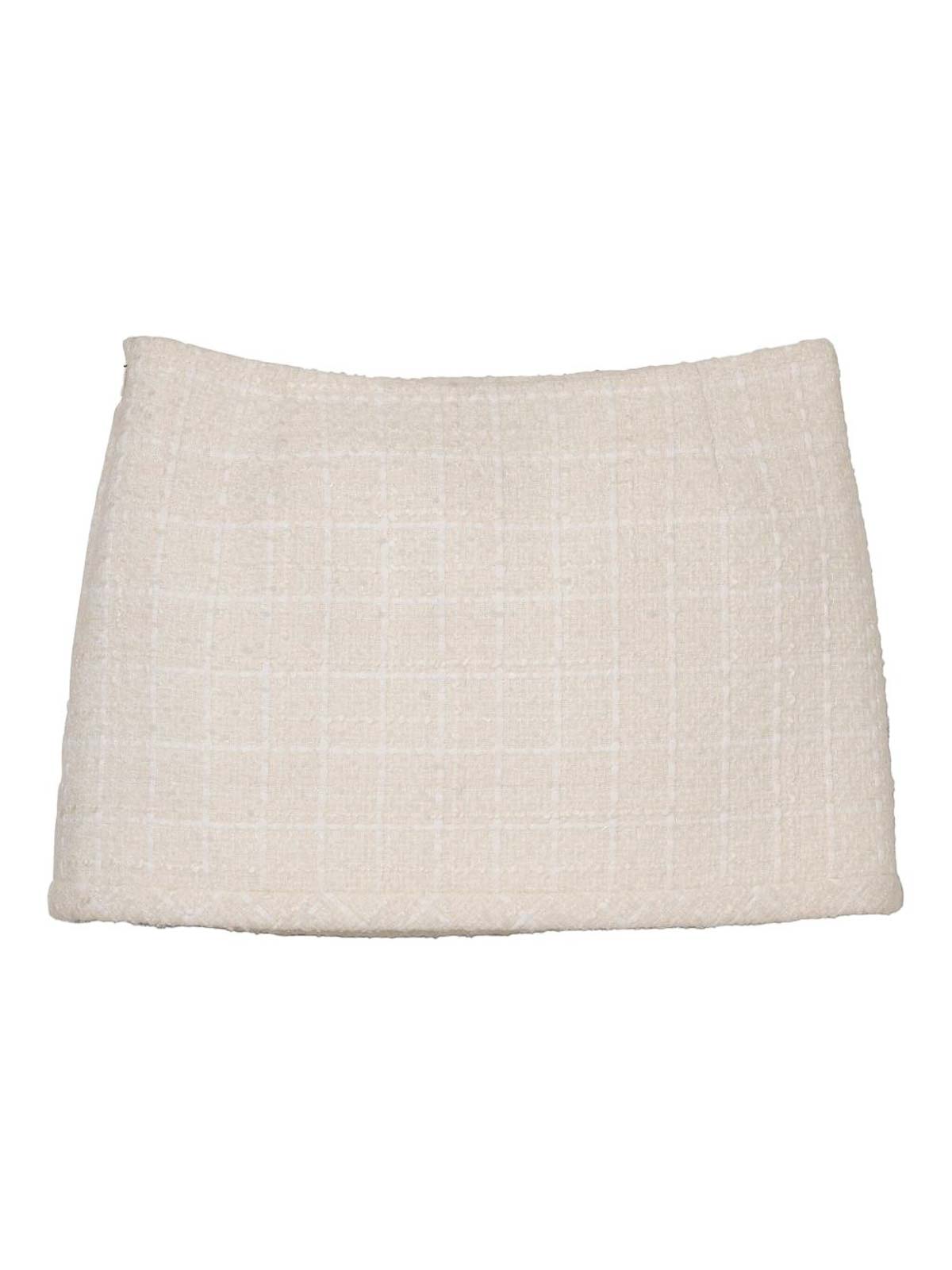 Marc Jacobs Tweed Mini Skirt In Neutral