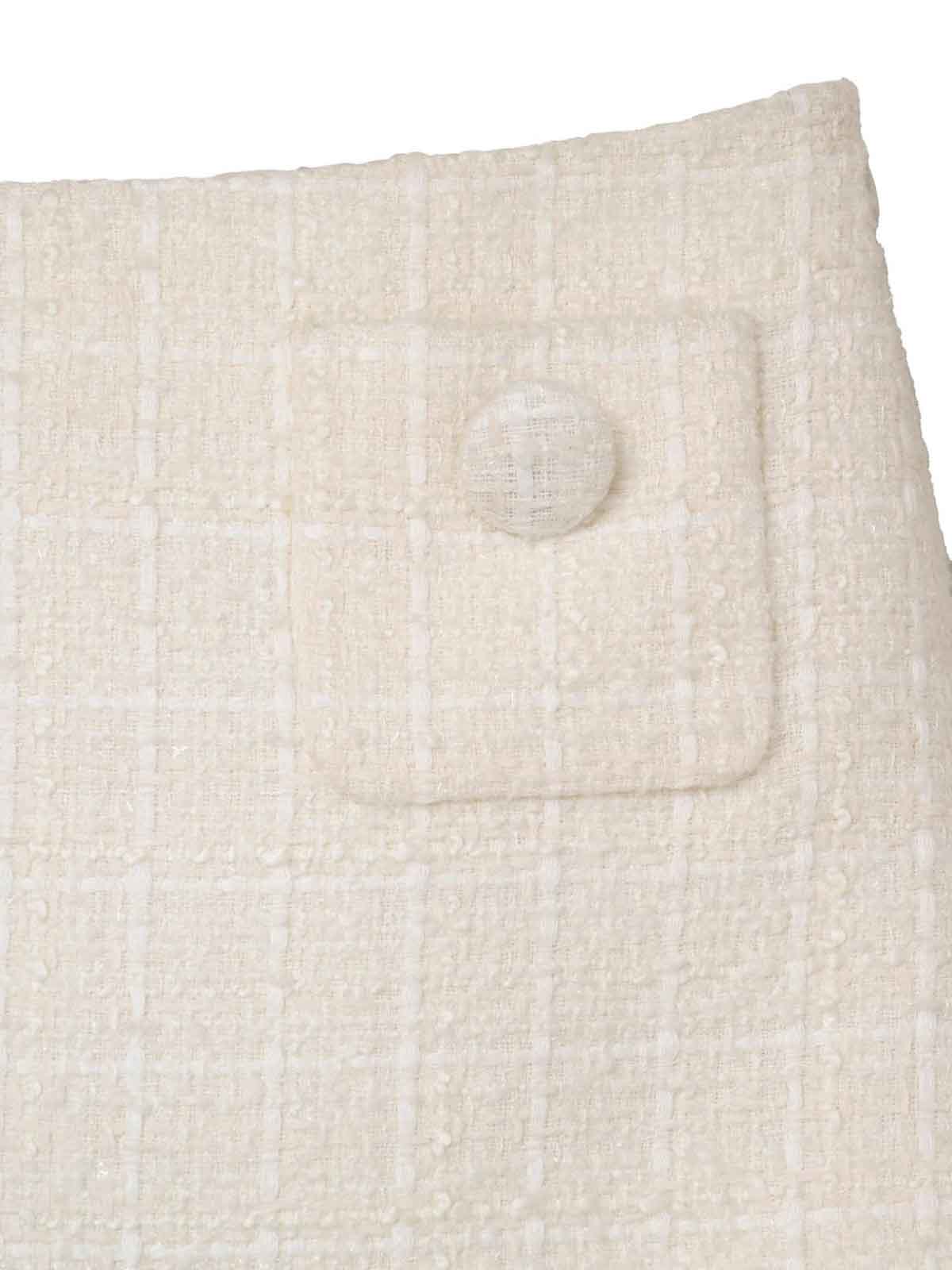 Marc Jacobs Tweed Mini Skirt In Neutral