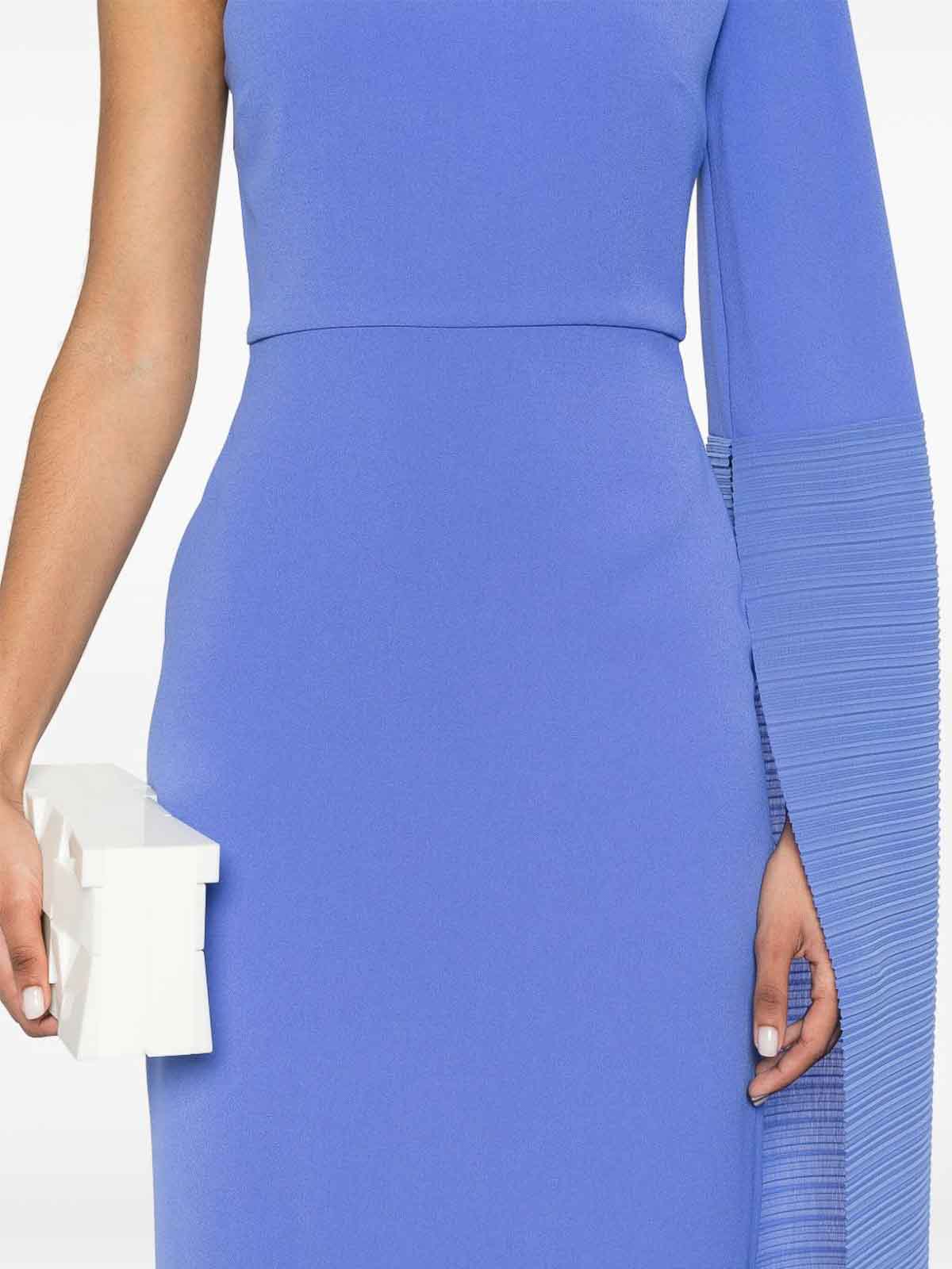 Solace London Sylvia Maxi Dress In Blue