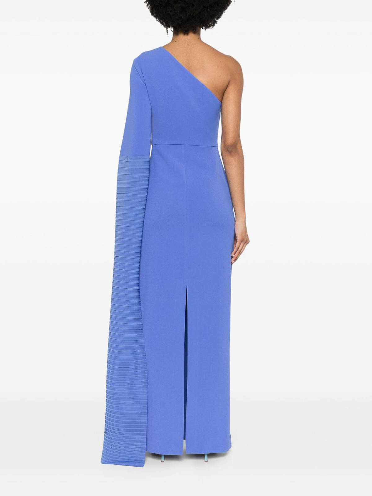Solace London Sylvia Maxi Dress In Blue