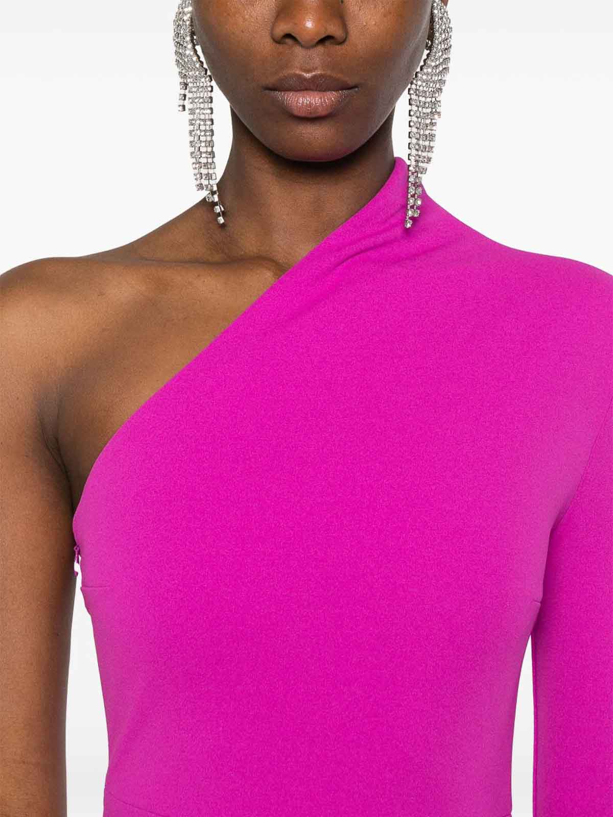 Solace London Joana Long Dress In Pink
