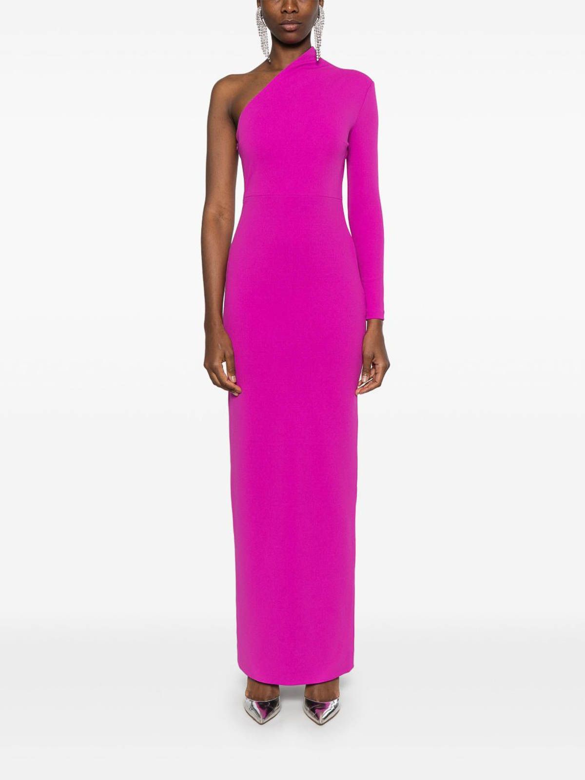 Solace London Joana Long Dress In Pink
