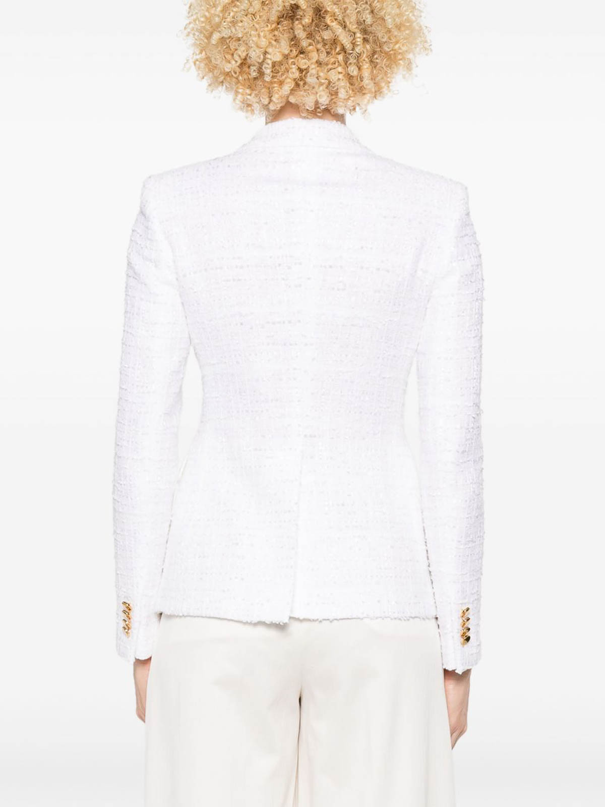 Tagliatore Cotton Single-breasted Jacket In White