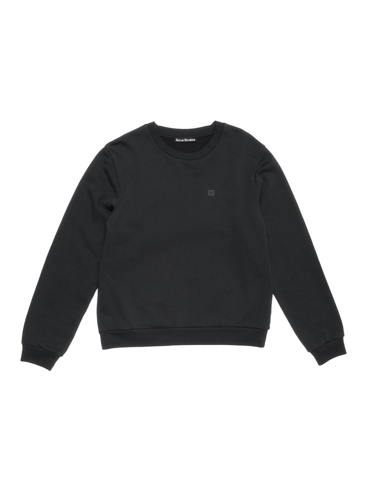 Acne Studios Organic-cotton Sweatshirt In Black