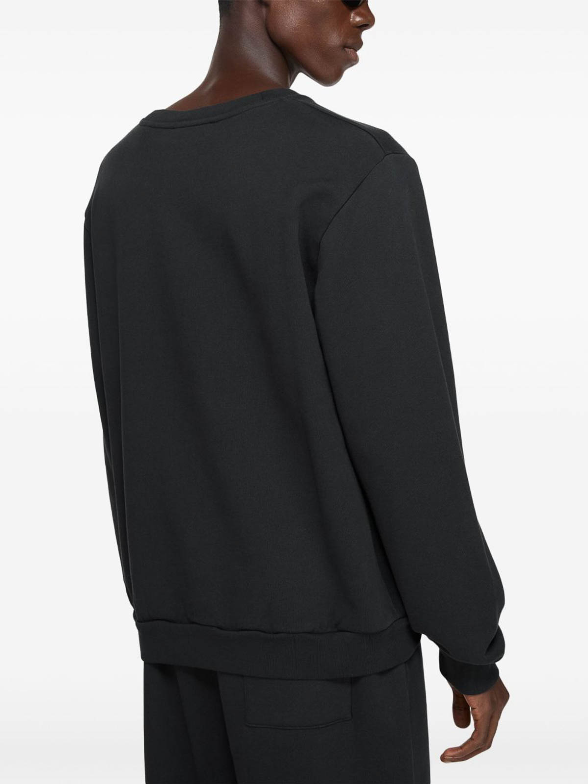 Acne Studios Organic-cotton Sweatshirt In Black