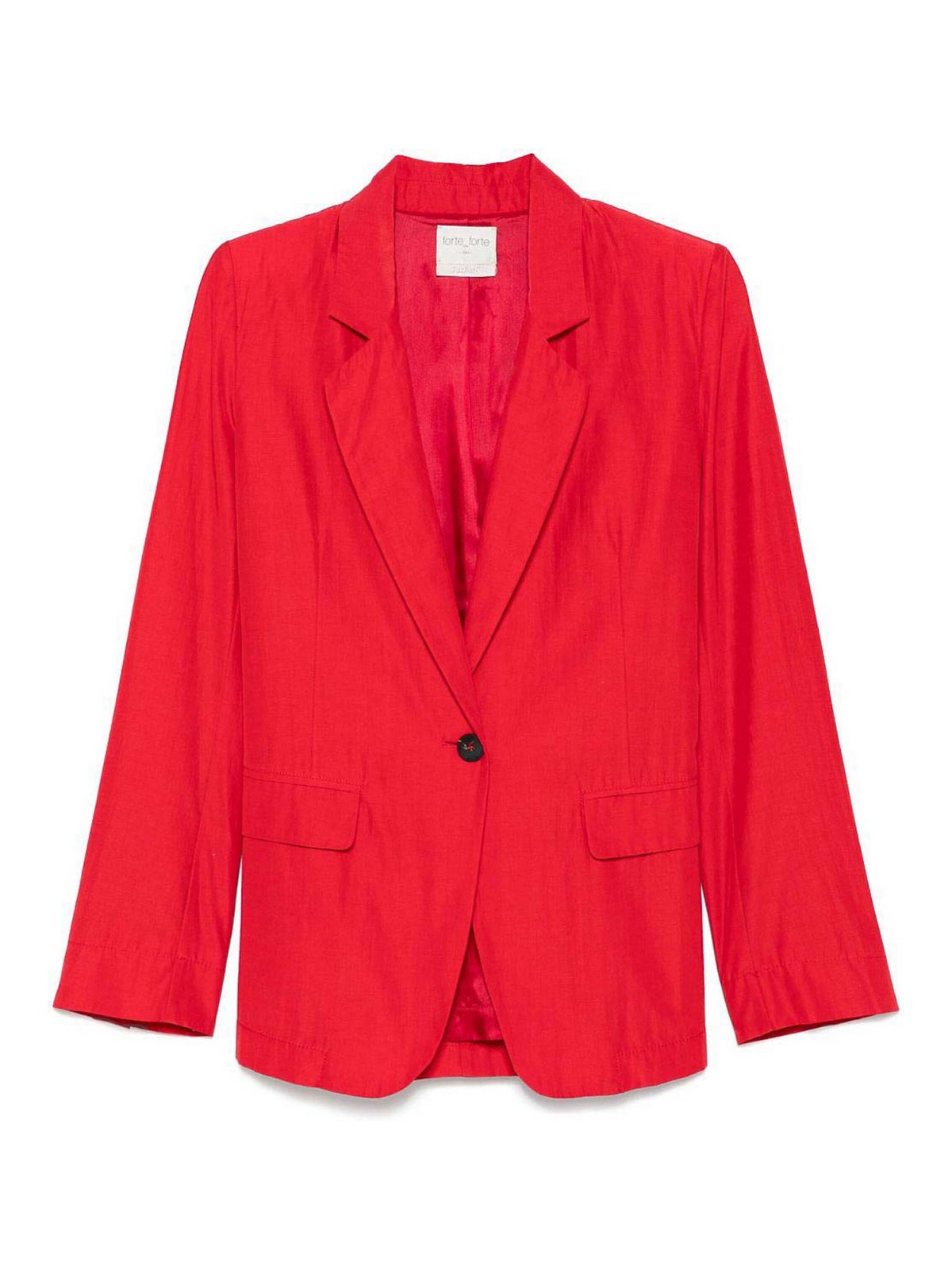 Forte Forte Single-breasted Blazer Jacket In Red