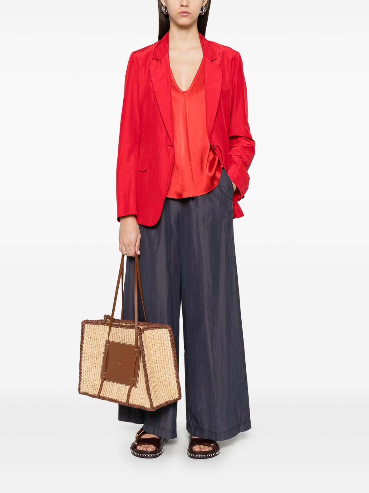 Forte Forte Single-breasted Blazer Jacket In Red