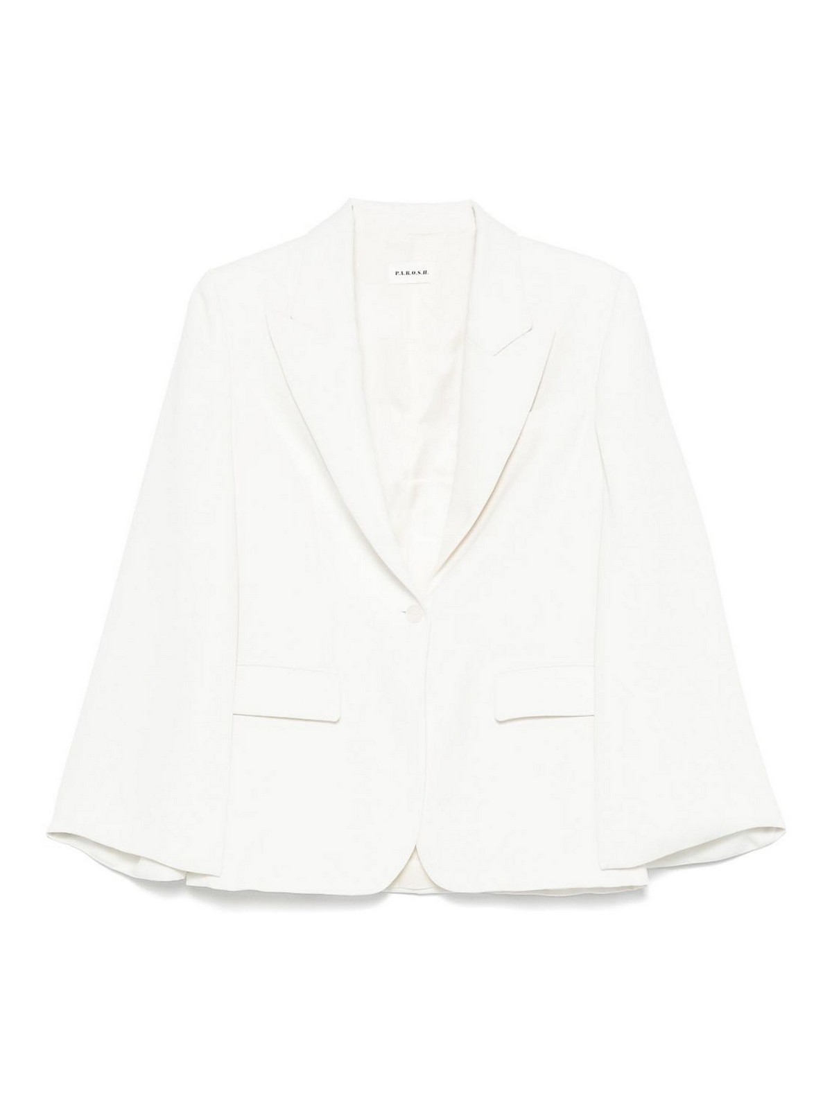 P.a.r.o.s.h Parosh Single-breasted Blazer Jacket In White