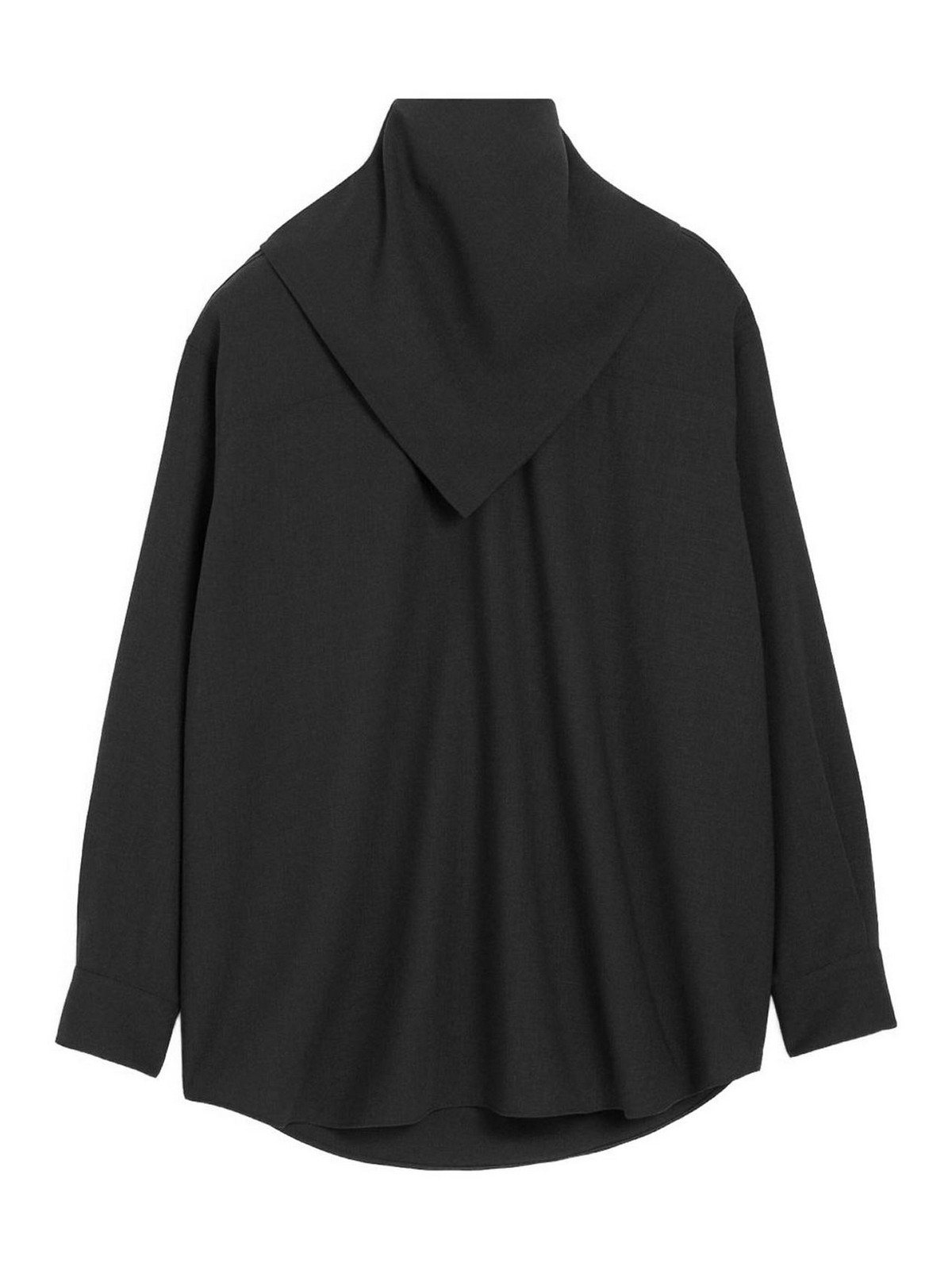 Ami Alexandre Mattiussi Ami Paris Men Bandana Wool Blouse In Black