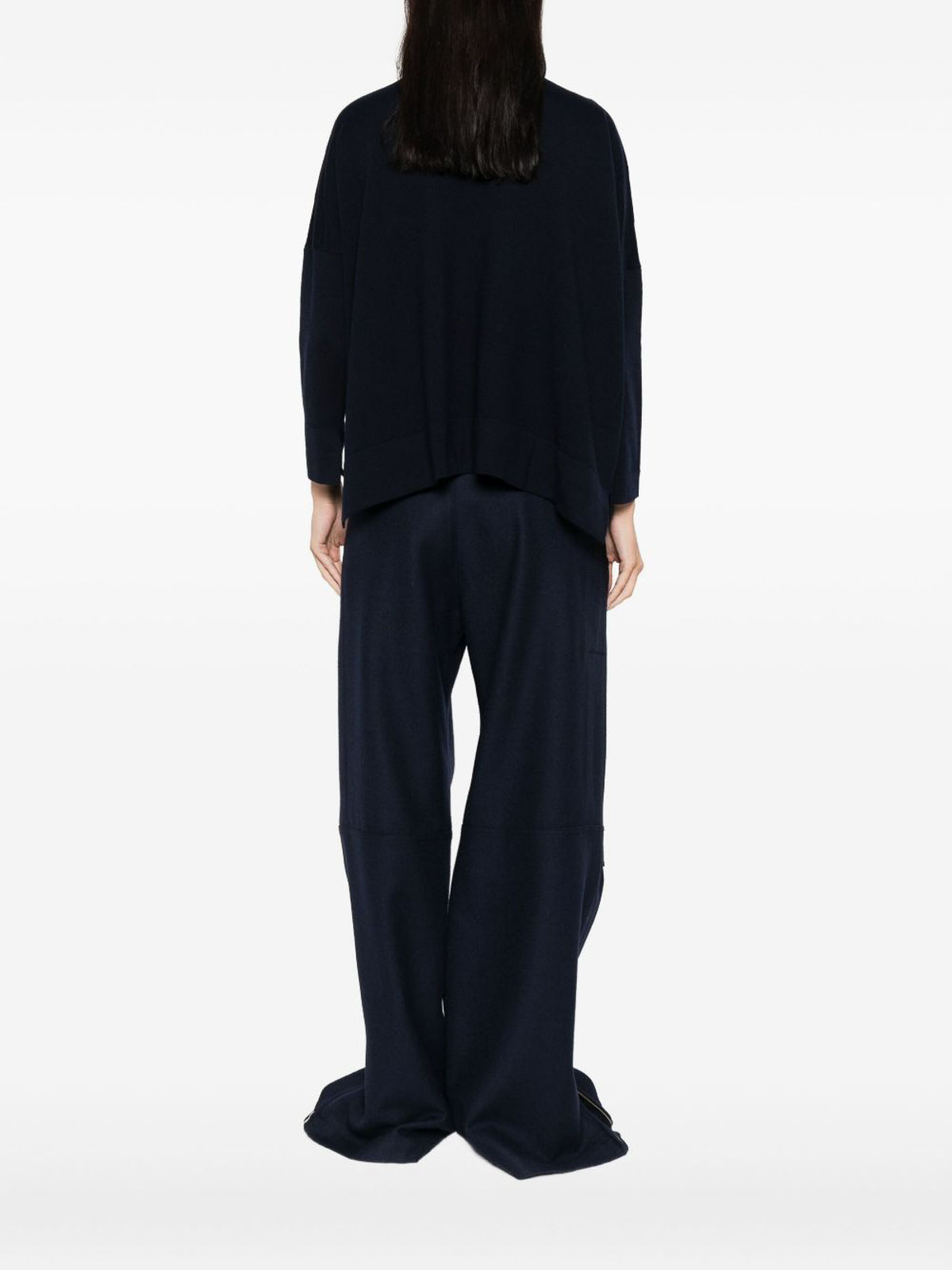 Daniela Gregis Wool Boat-neck Sweater In Black