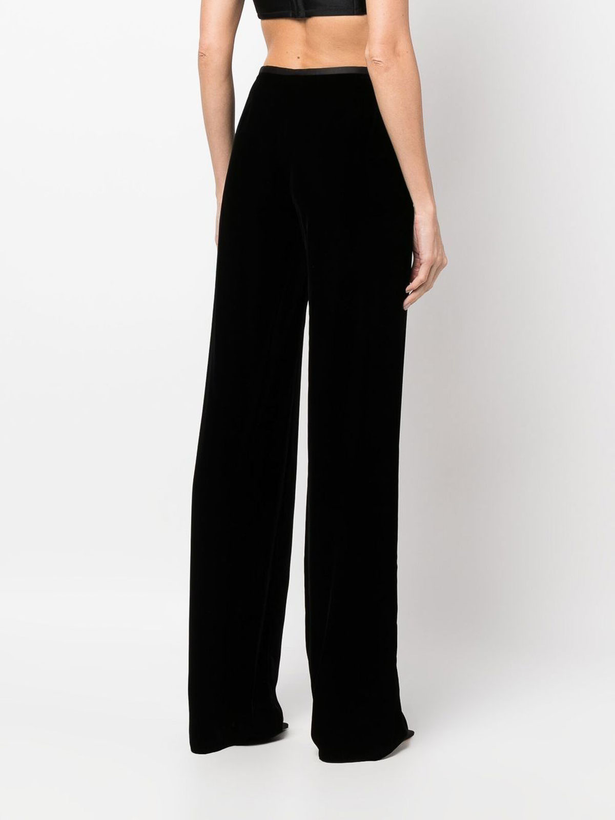 Emporio Armani Wide-leg Trousers In Animal Print