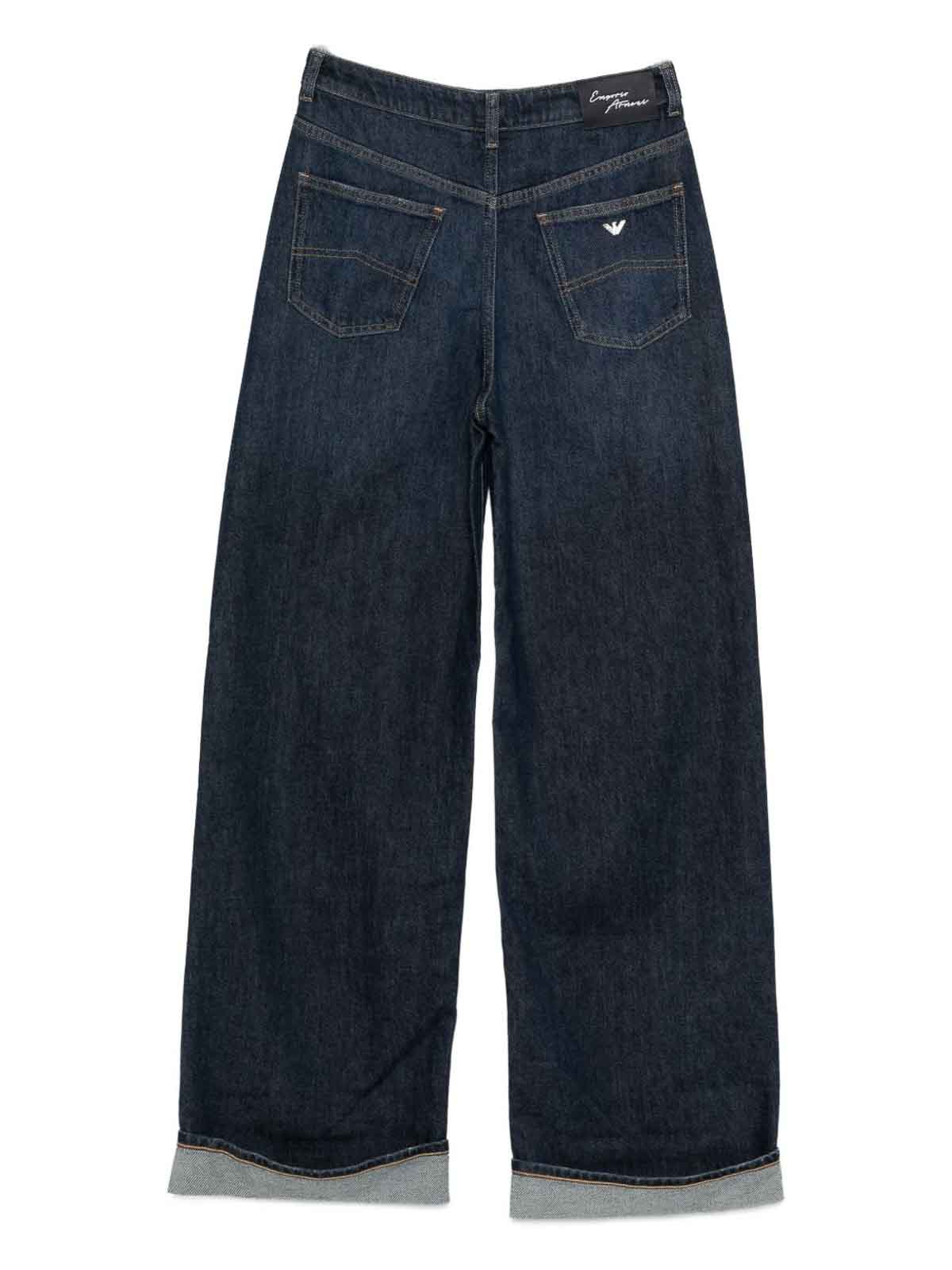 Emporio Armani Blue Clothing Essential Jeans In Blue