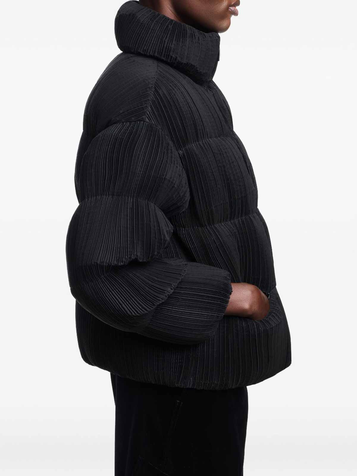 Emporio Armani Short Down Jacket In Black