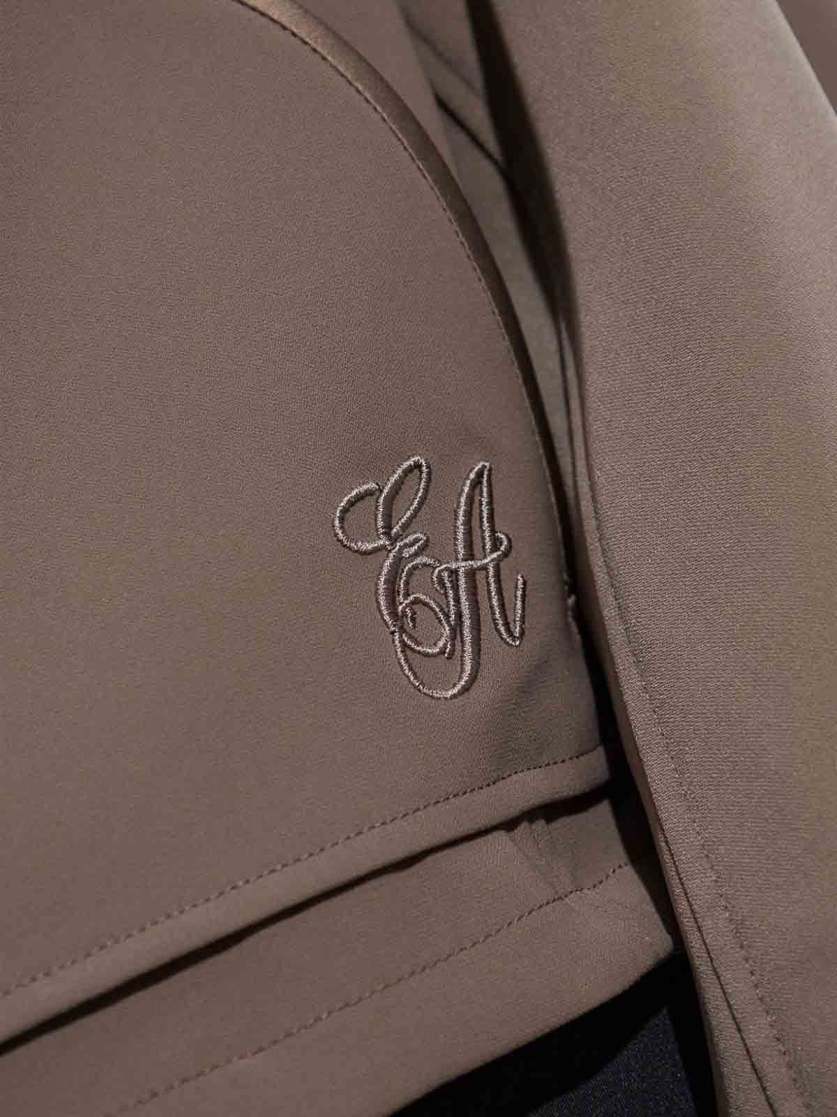 Emporio Armani Zipped Blouson Jacket In Gray