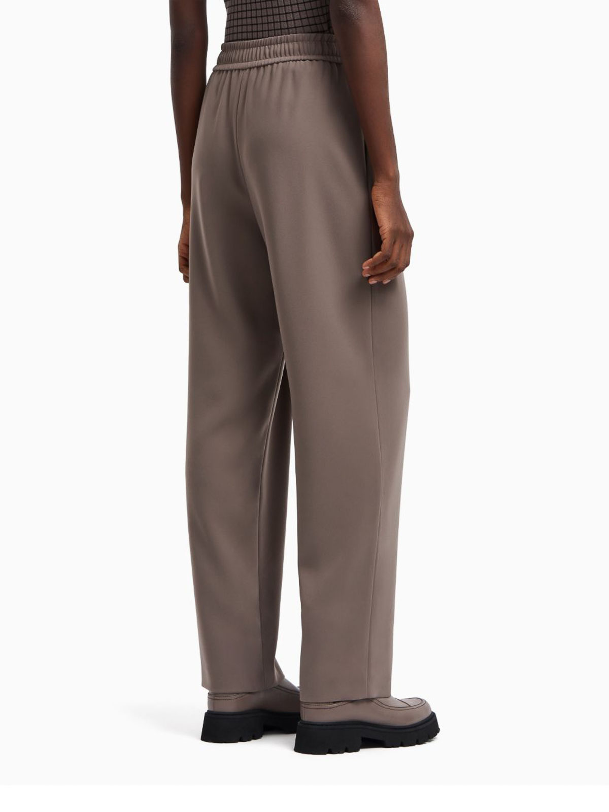 Emporio Armani Straight-leg Trousers In Animal Print