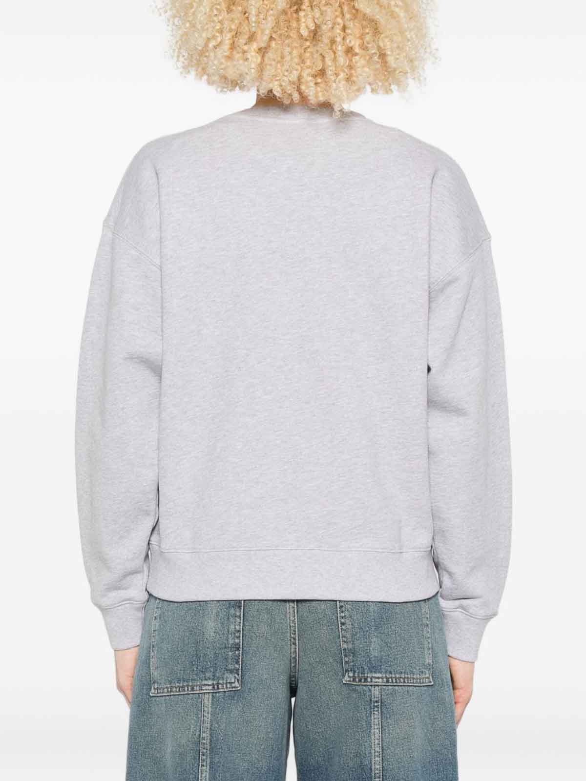 Maison Kitsuné Dressed Fox Cotton Sweatshirt In Gray