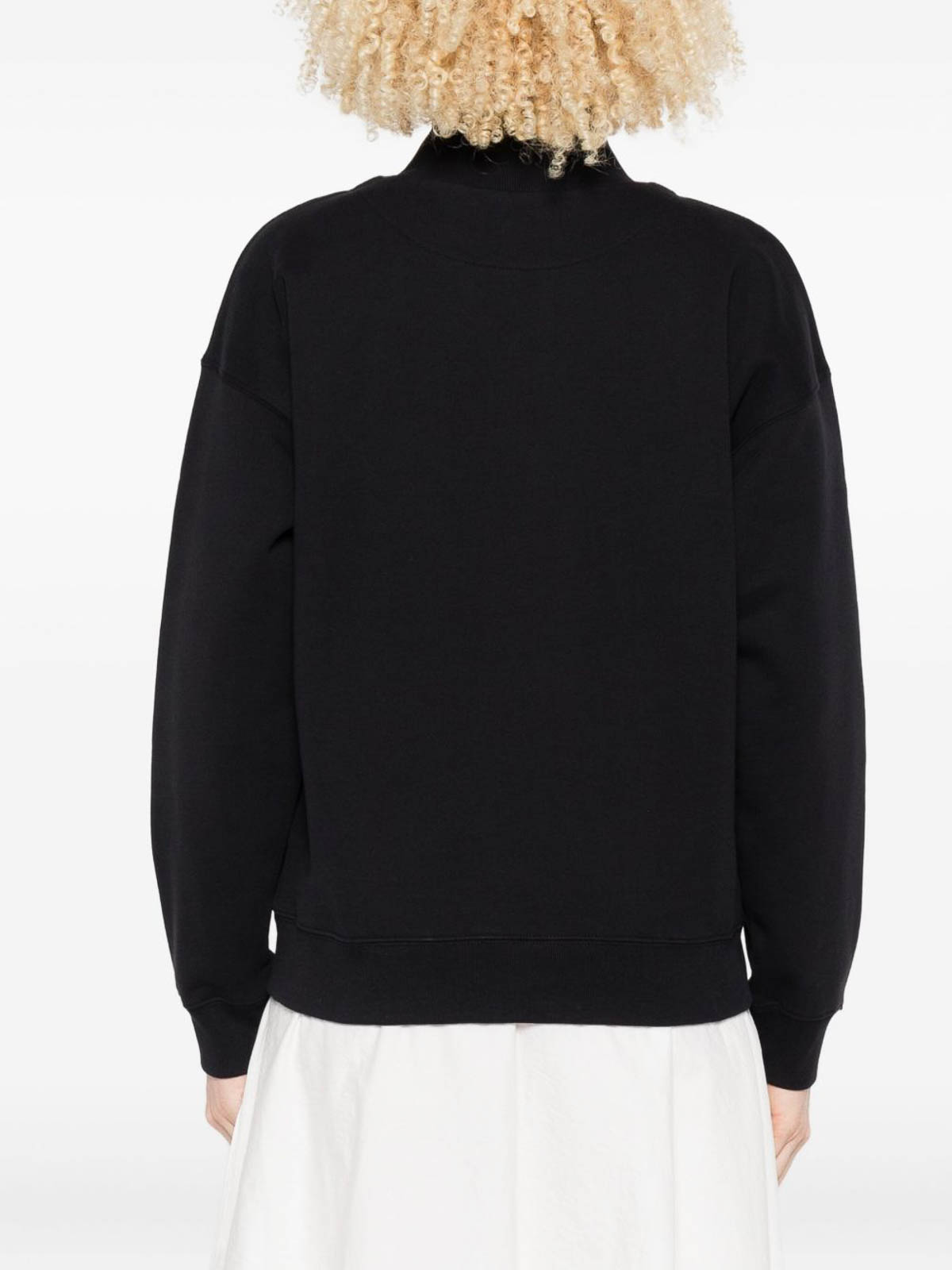 Maison Kitsuné Dressed Fox Cotton Sweatshirt In Black