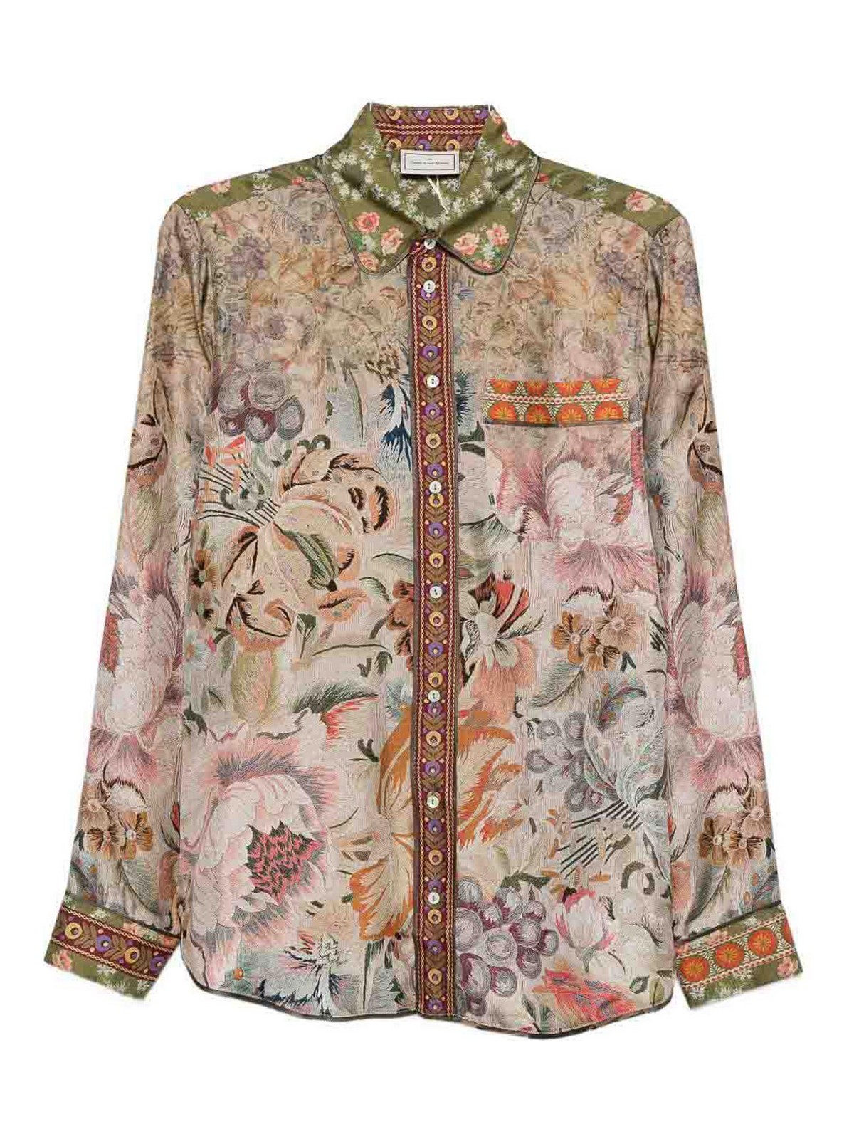 Pierre-louis Mascia Tapestry Style Shirt In Pink