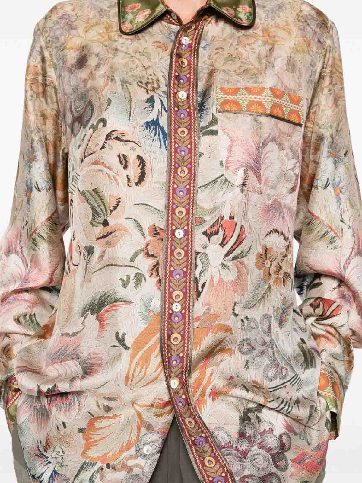Pierre-louis Mascia Tapestry Style Shirt In Pink