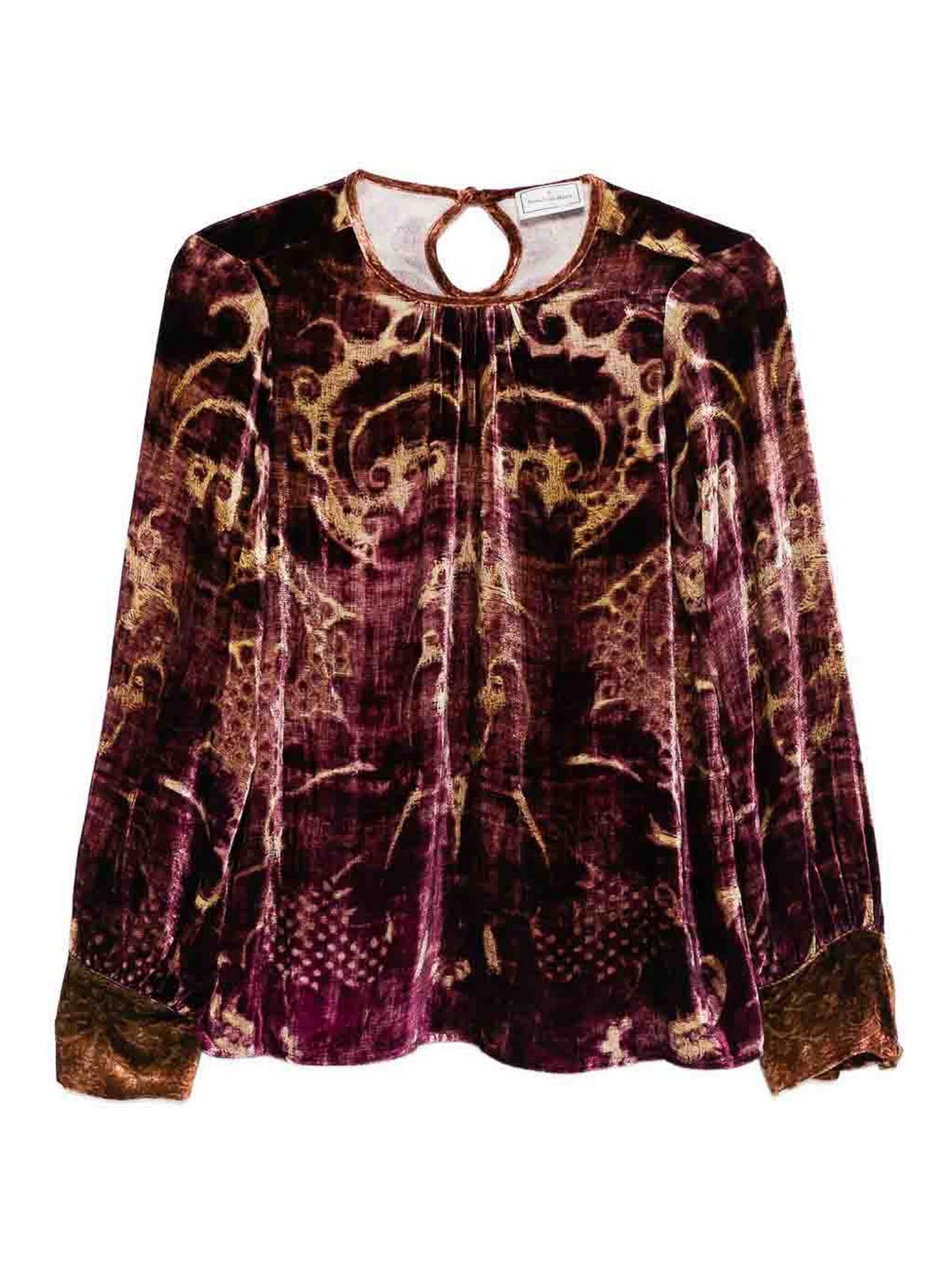 Pierre-louis Mascia Velvet Blouse In Multi