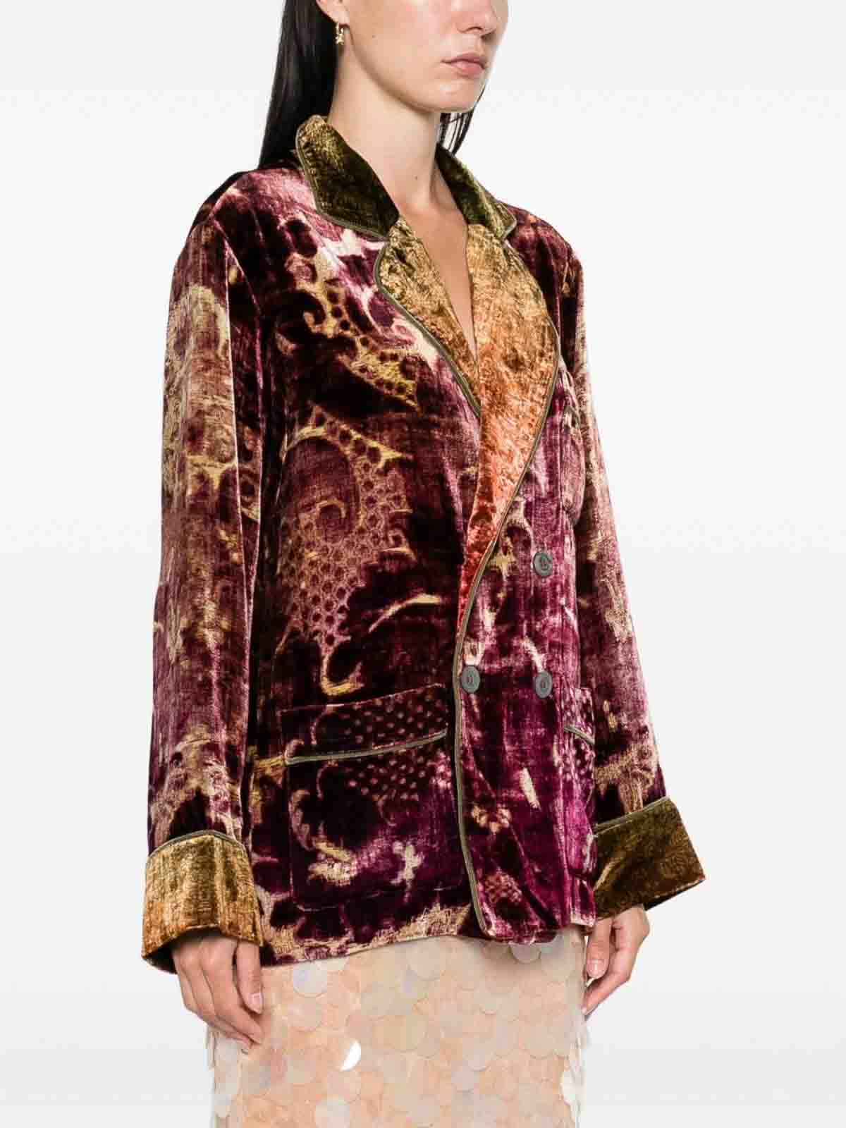 Pierre-louis Mascia Pierre Louis Mascia Double-breasted Jacket In Red