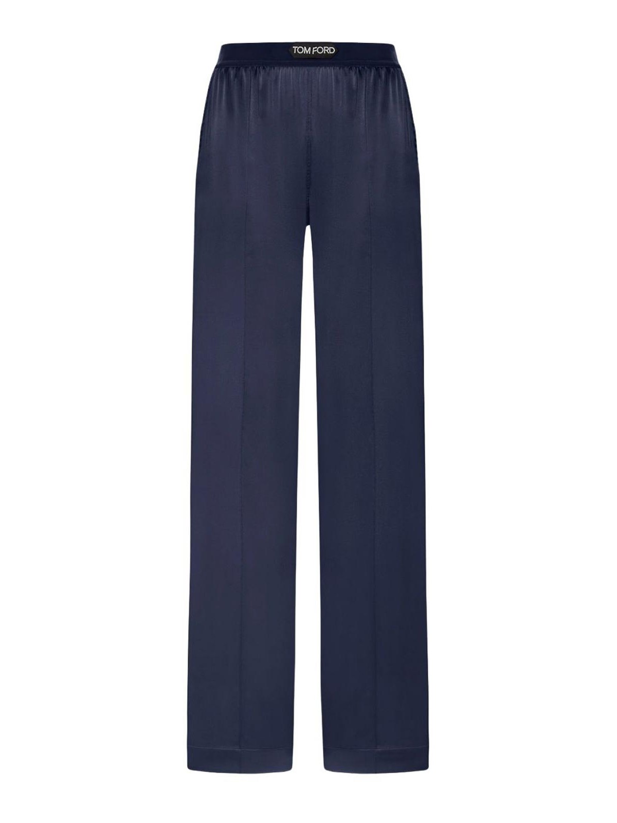Tom Ford Silk Pajama Pants In Blue