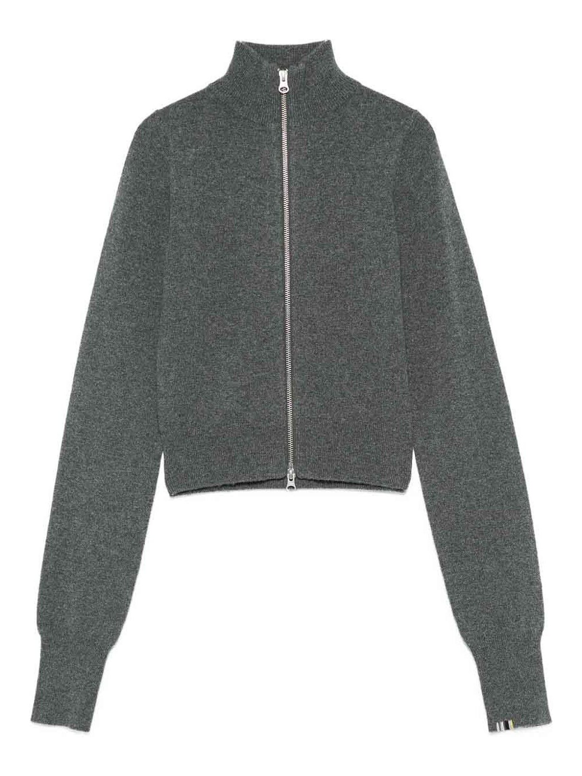 Extreme Cashmere Cashmere Zipped Cardigan In Gray