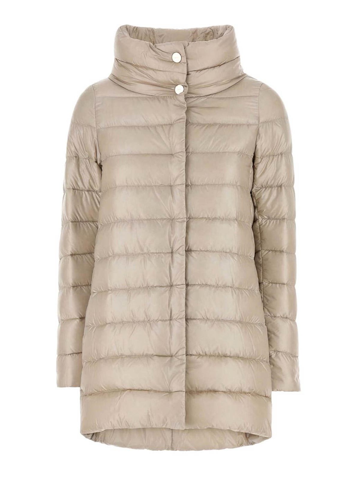 Herno Ameli Midi Down Jacket In Pink
