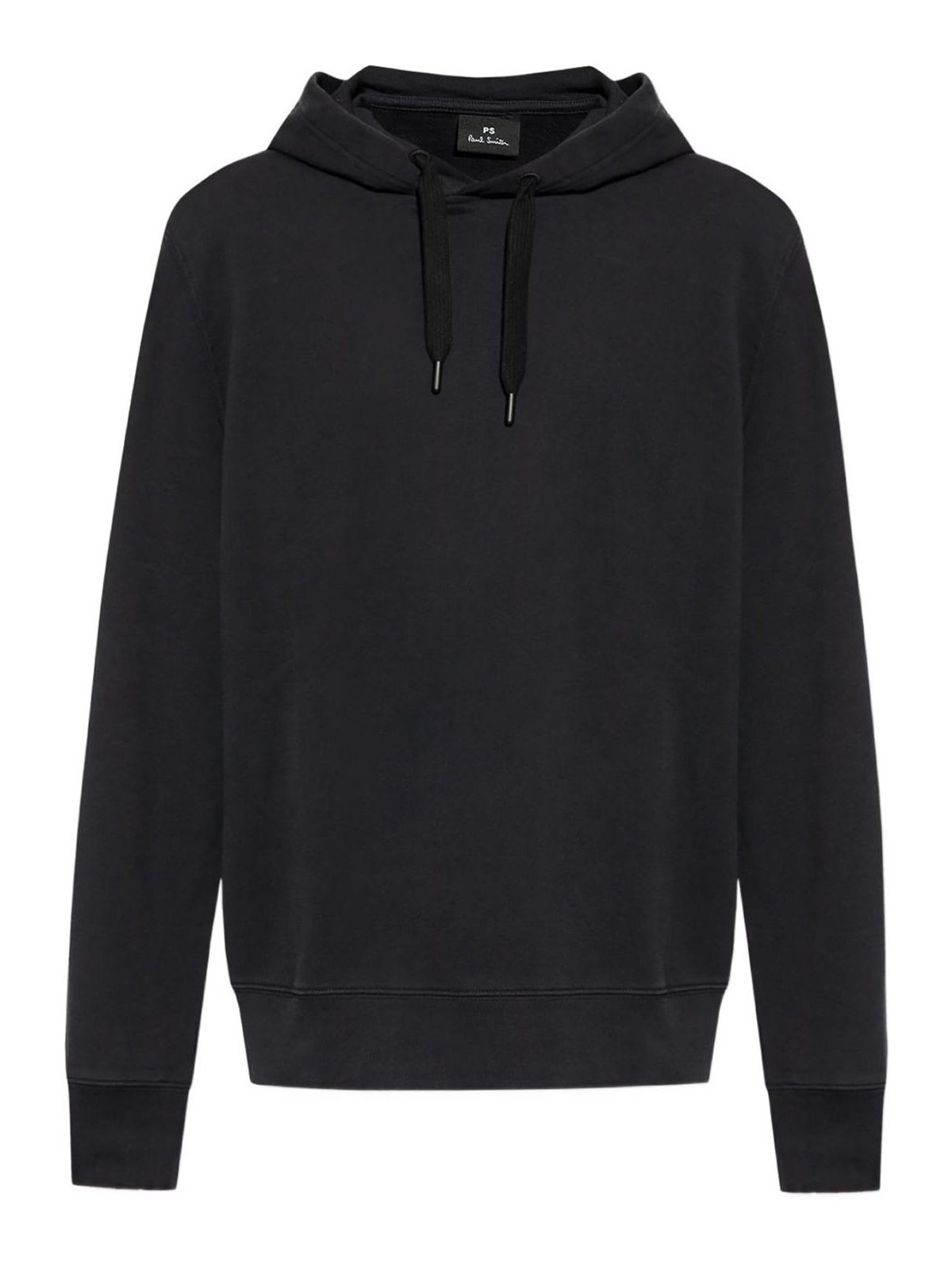 Ps By Paul Smith Ps Paul Smith Ps Happy Cotton Hoodie In Black