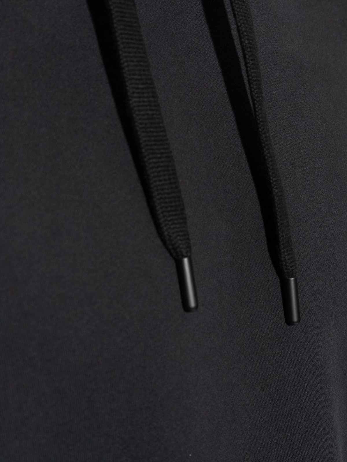 Ps By Paul Smith Ps Paul Smith Ps Happy Cotton Hoodie In Black
