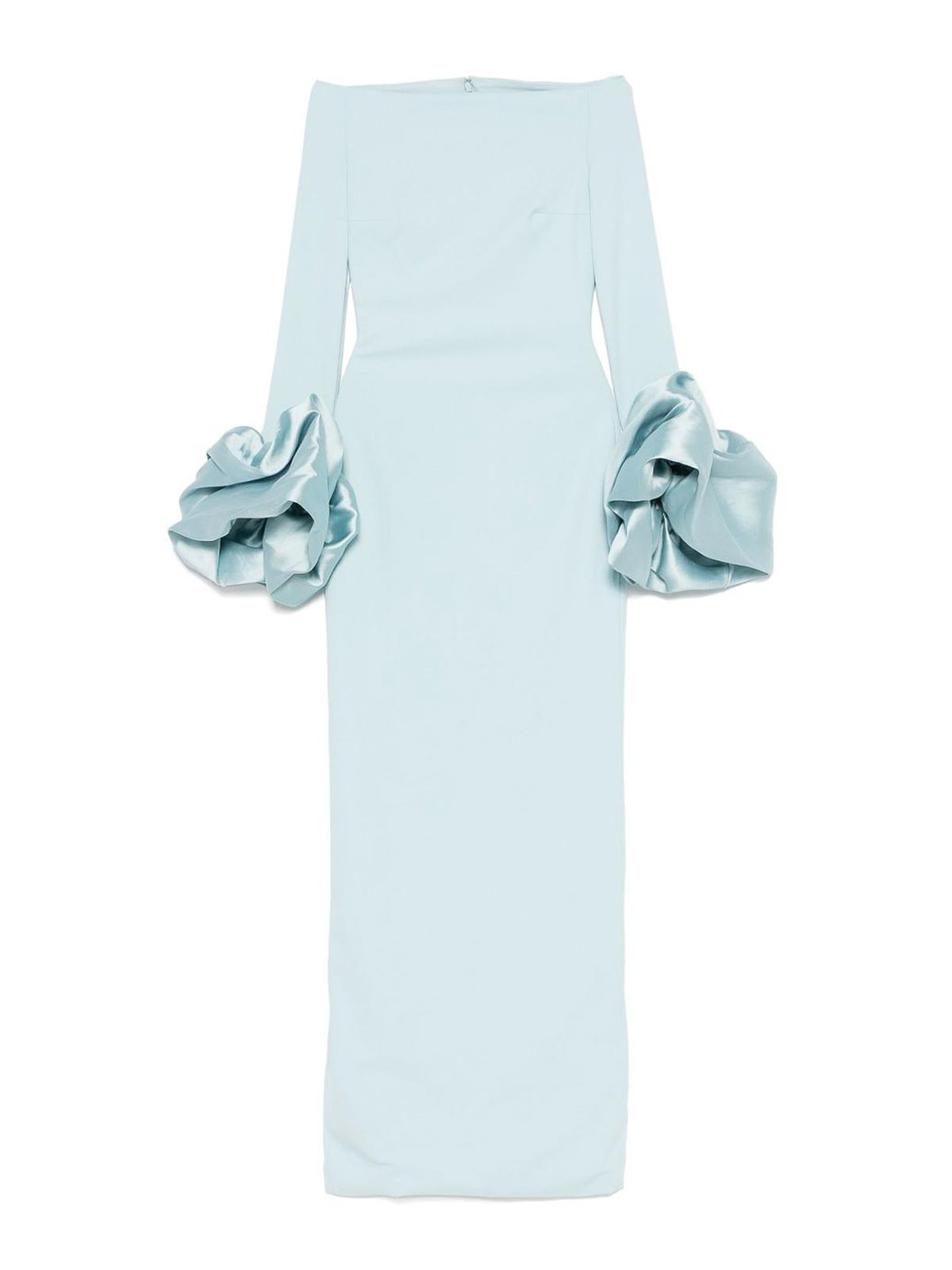 Solace London Sky Blue Talia Maxi Dress In Blue
