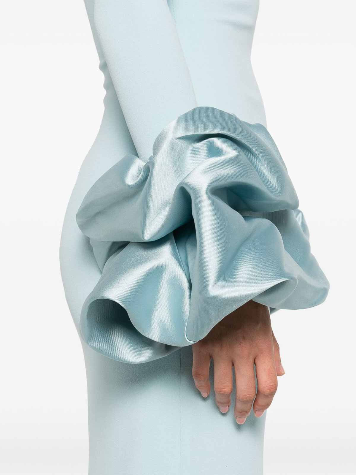 Solace London Sky Blue Talia Maxi Dress In Blue