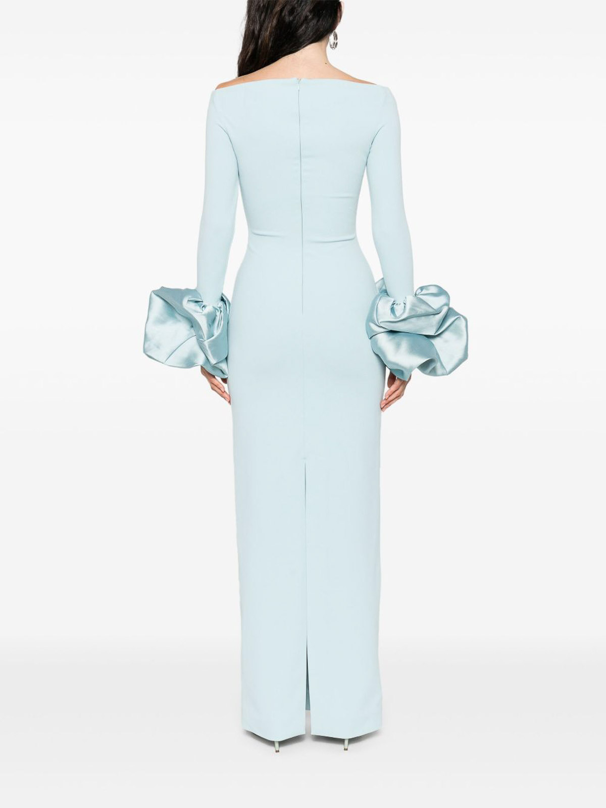 Solace London Sky Blue Talia Maxi Dress In Blue