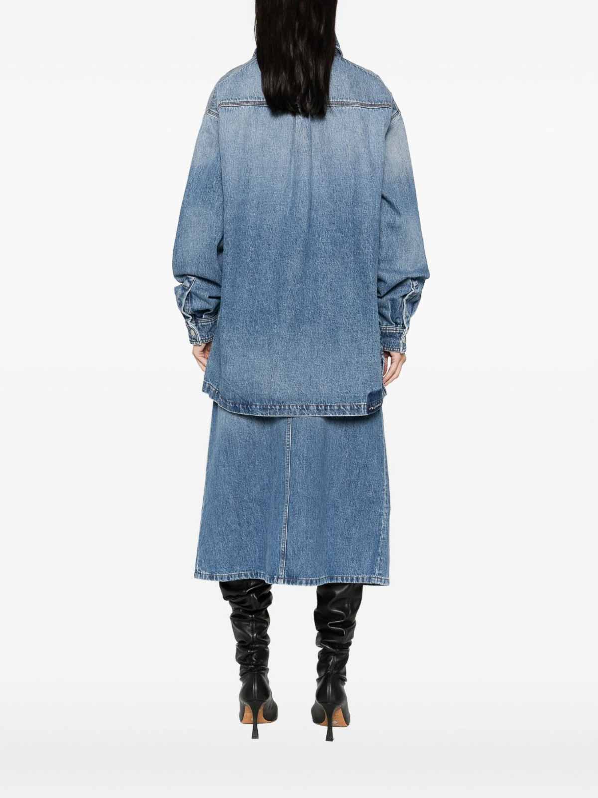 Stella Mccartney Denim Cotton Shirt In Blue