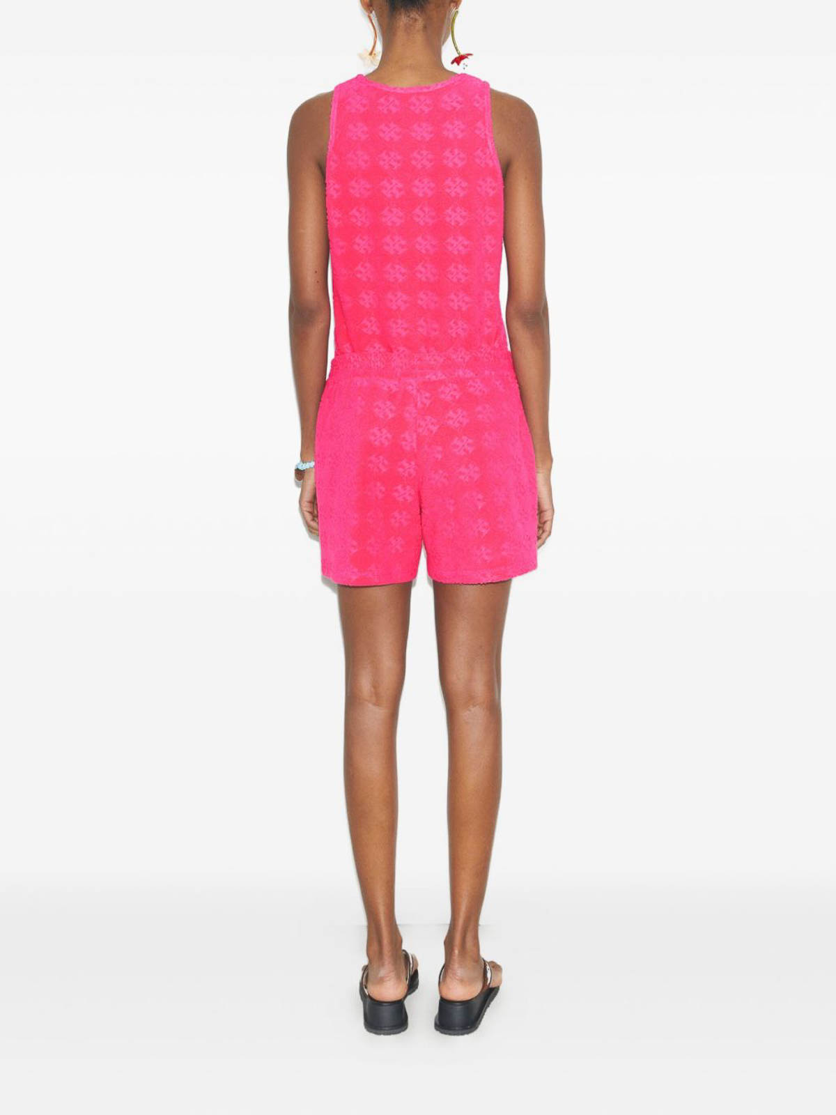 Tory Burch Monogram Scoop Neck Tank Top In Multi