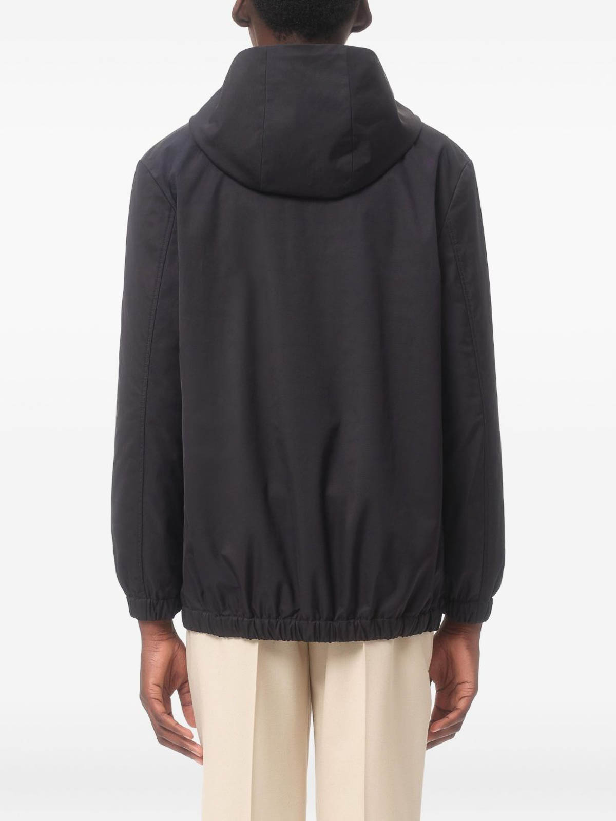 Valentino Vlogo Signature Caban Jacket In Blue