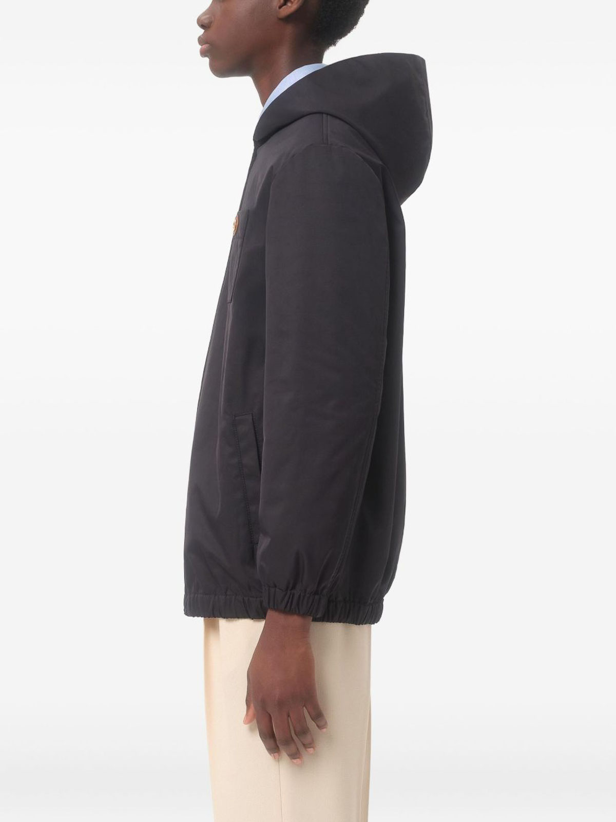 Valentino Vlogo Signature Caban Jacket In Blue