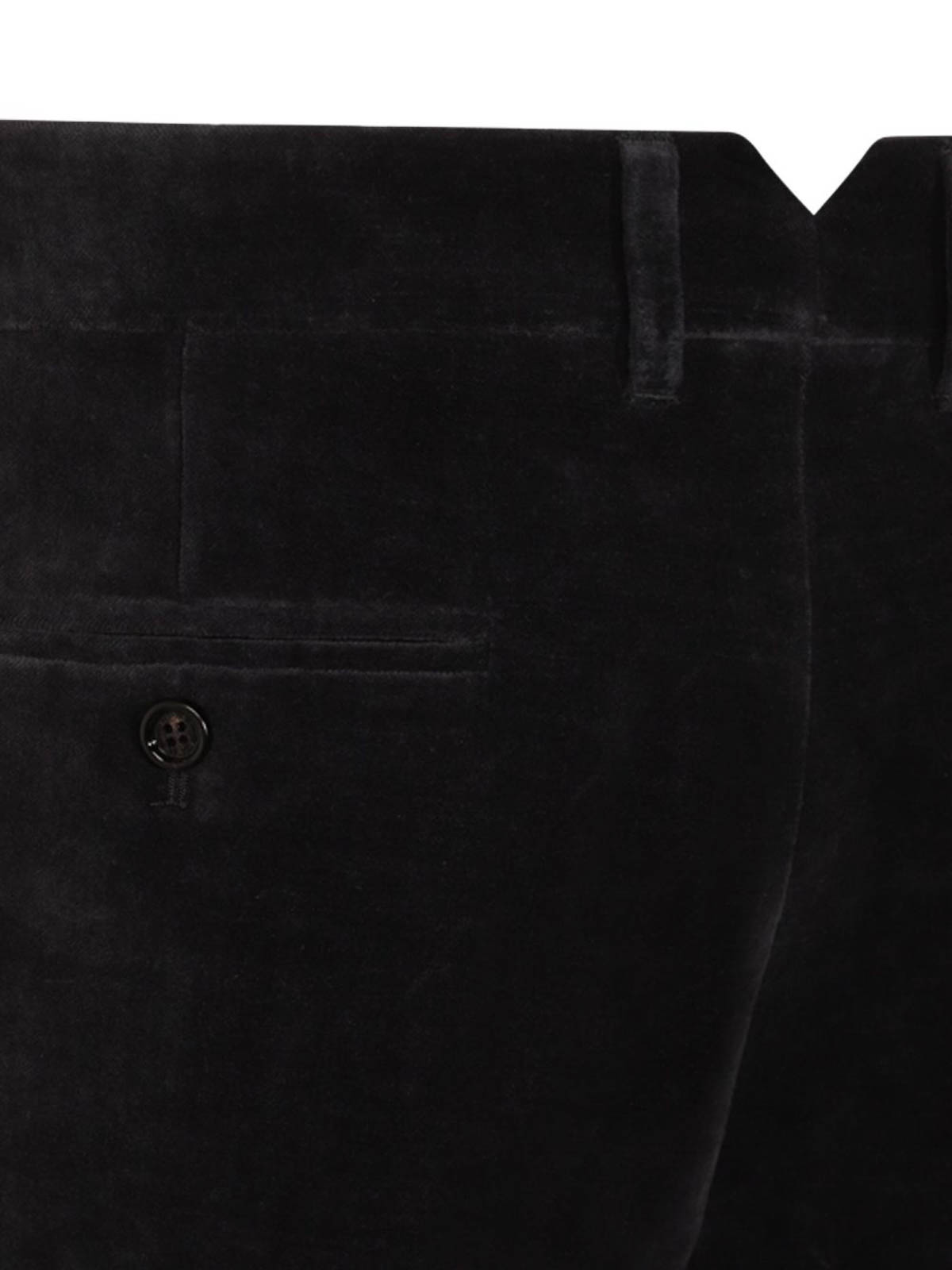 Valentino Garavani Cotton And Linen Blend Trousers In Blue