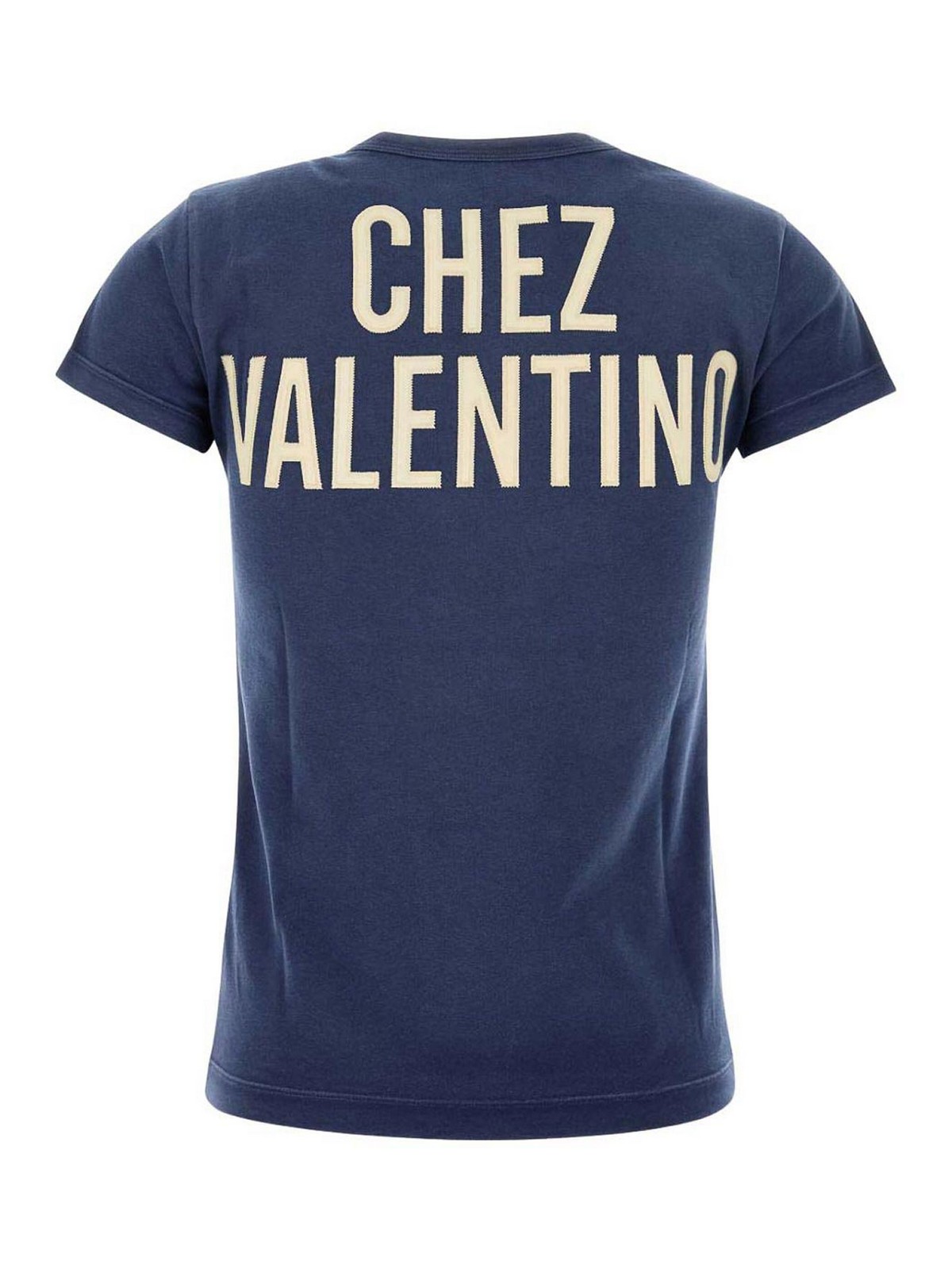 Valentino Garavani  Garavani 'panther Lady' T-shirt In Blue