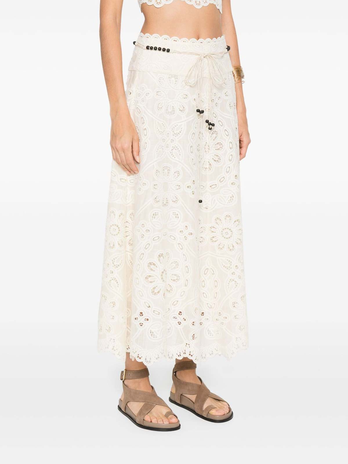 Zimmermann Rhiannon Embroidered Blouse In White