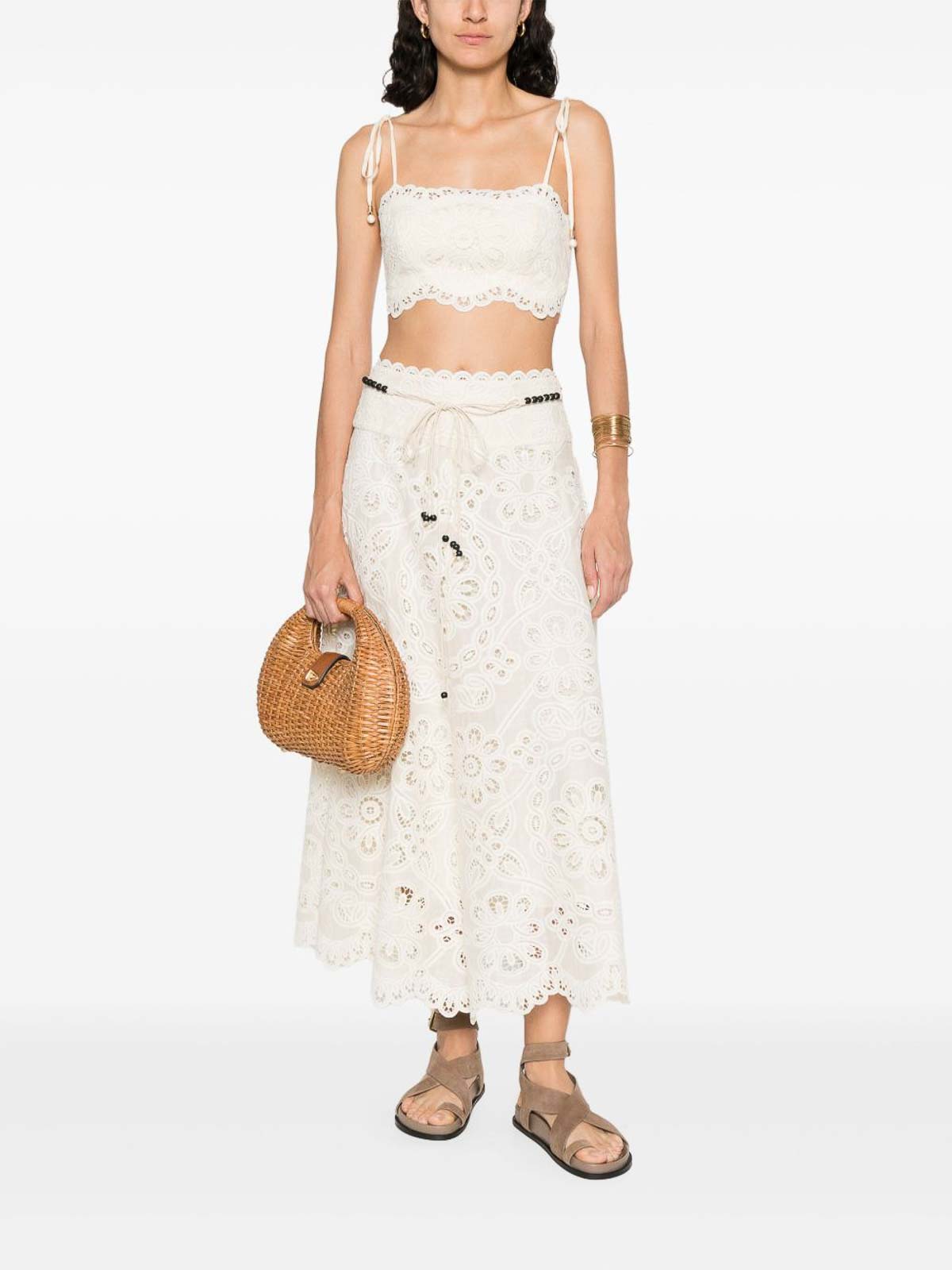 Zimmermann Rhiannon Embroidered Blouse In White