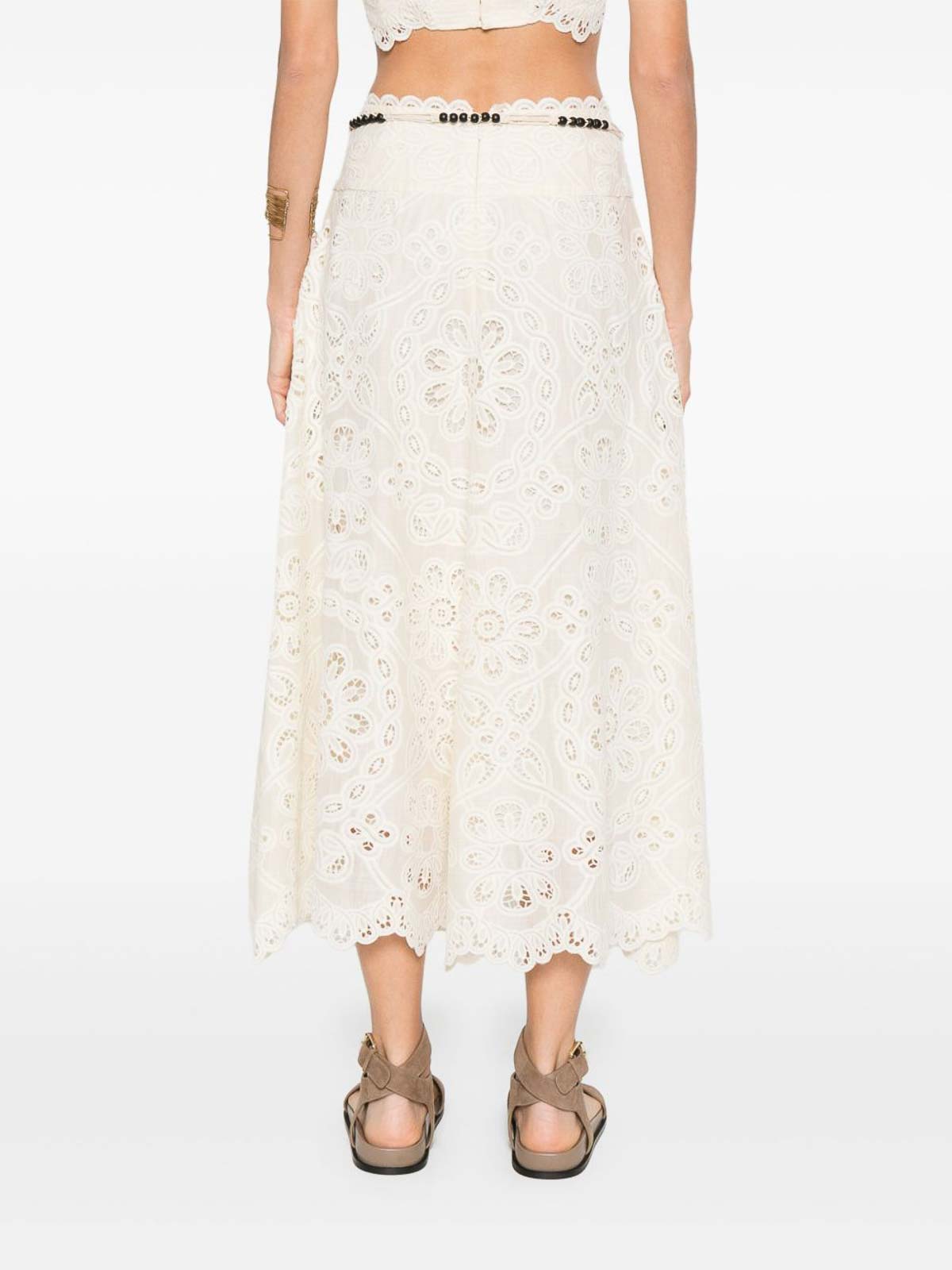 Zimmermann Rhiannon Embroidered Blouse In White