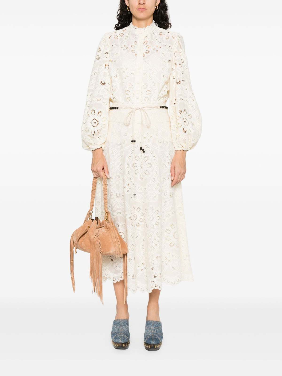 Zimmermann Rhiannon Embroidered Blouse In White