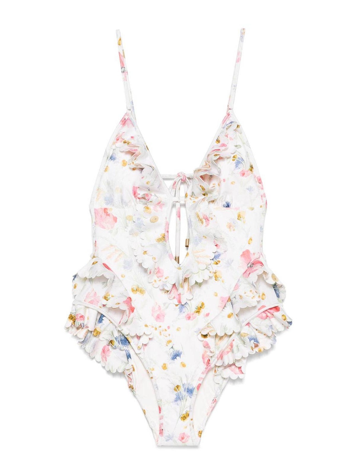 Zimmermann Lucky Printed Swimsuit In Multi