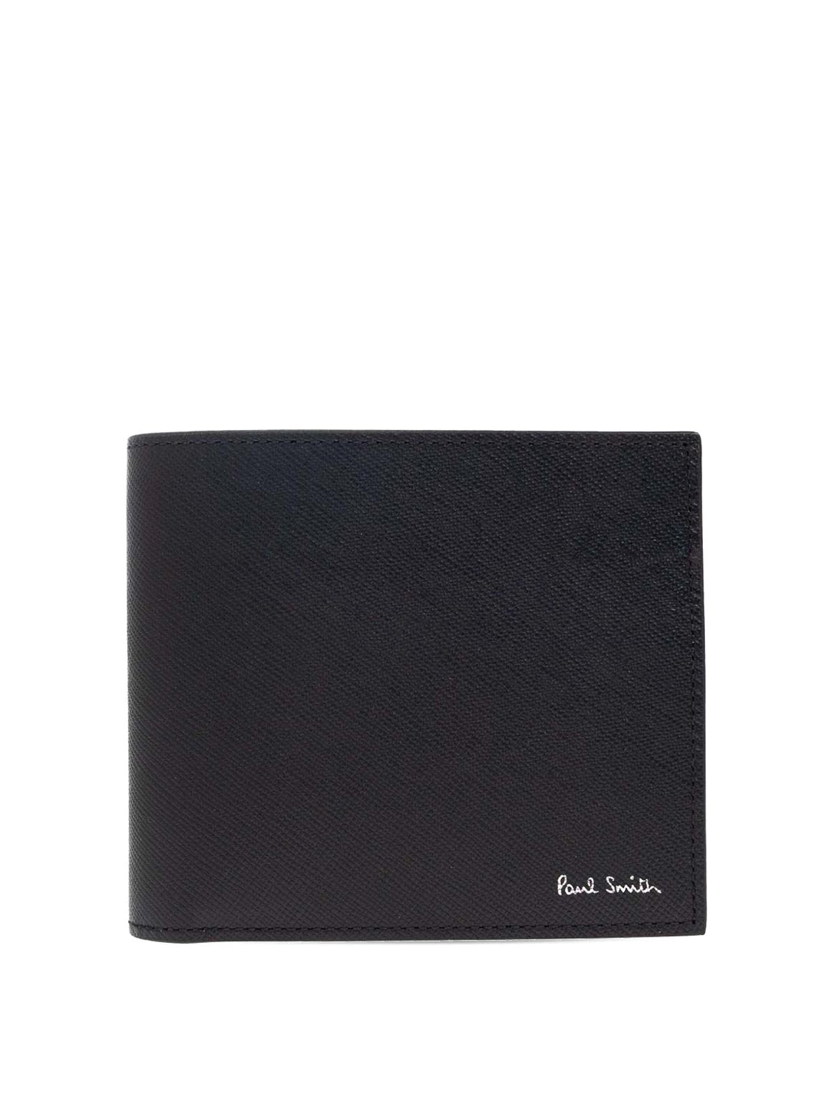 Paul Smith Signature Stripe Balloon Wallet In Black