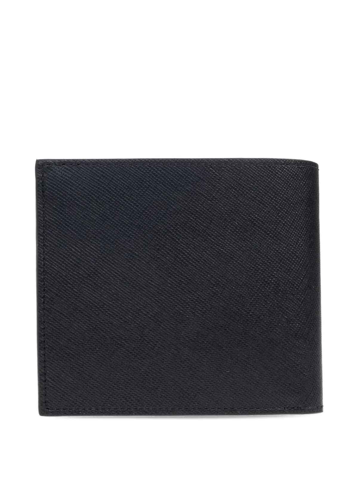 Paul Smith Signature Stripe Balloon Wallet In Black
