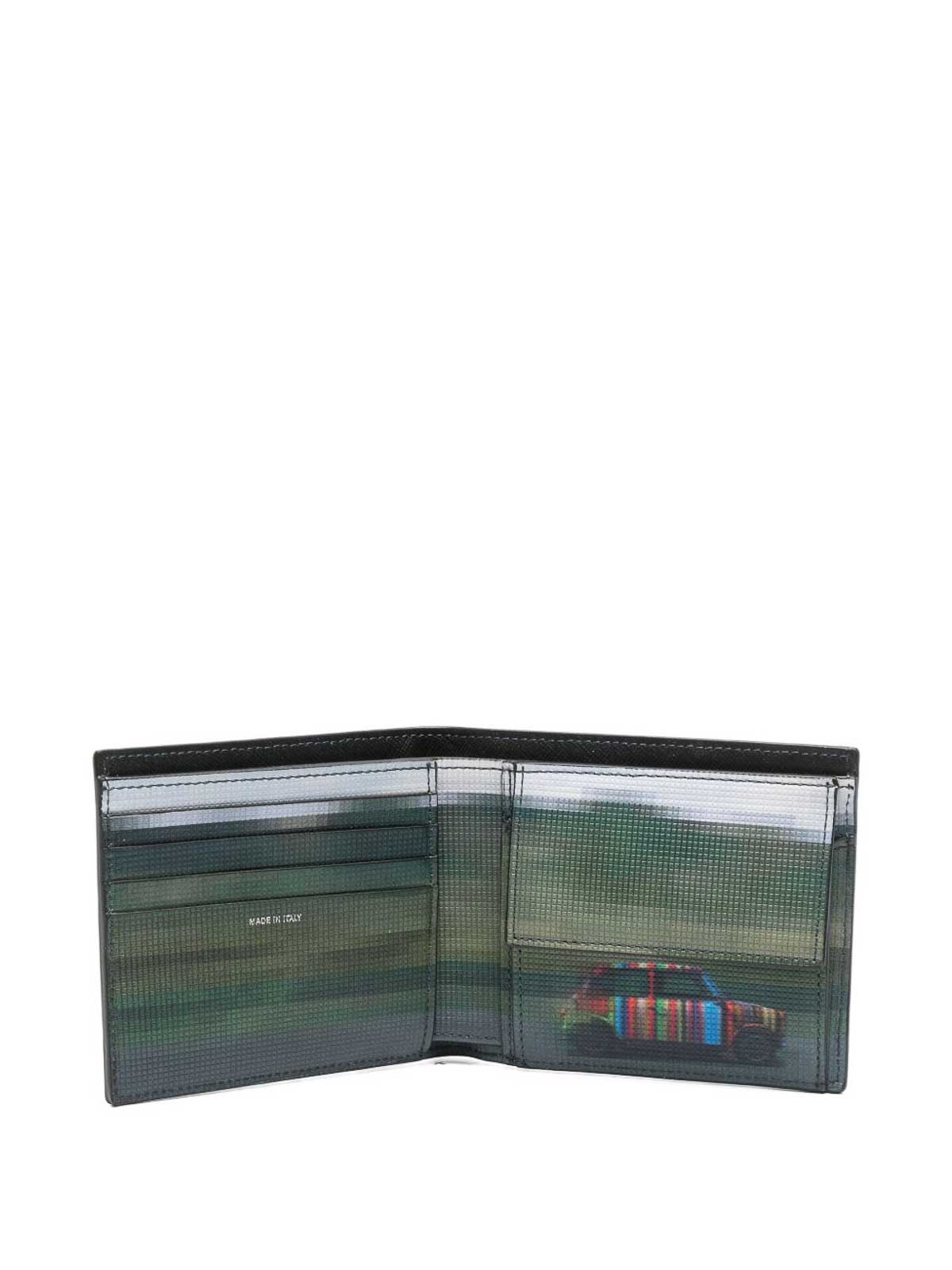 Paul Smith Leahter Bifold Wallet In Black